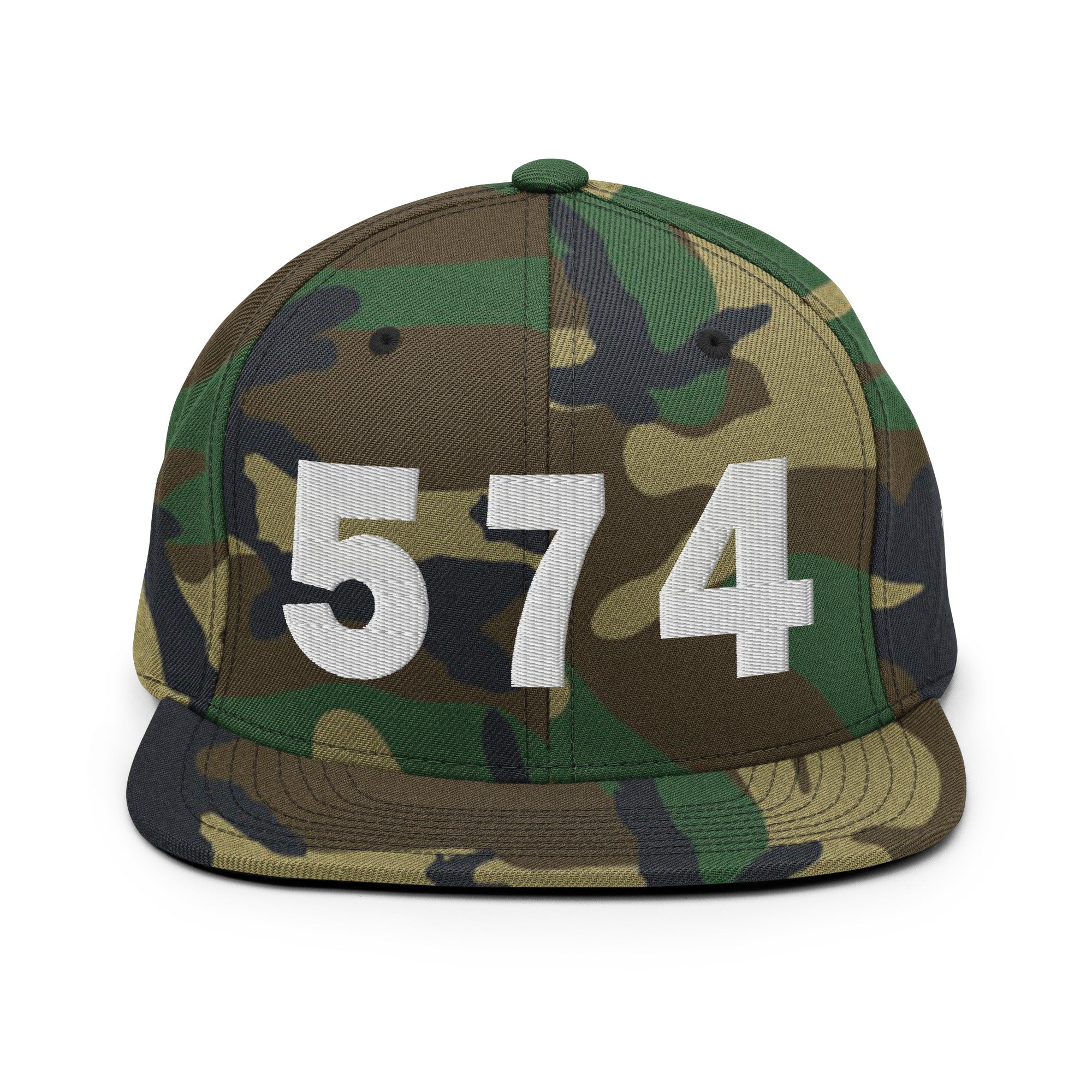 574 Area Code Snapback Hat