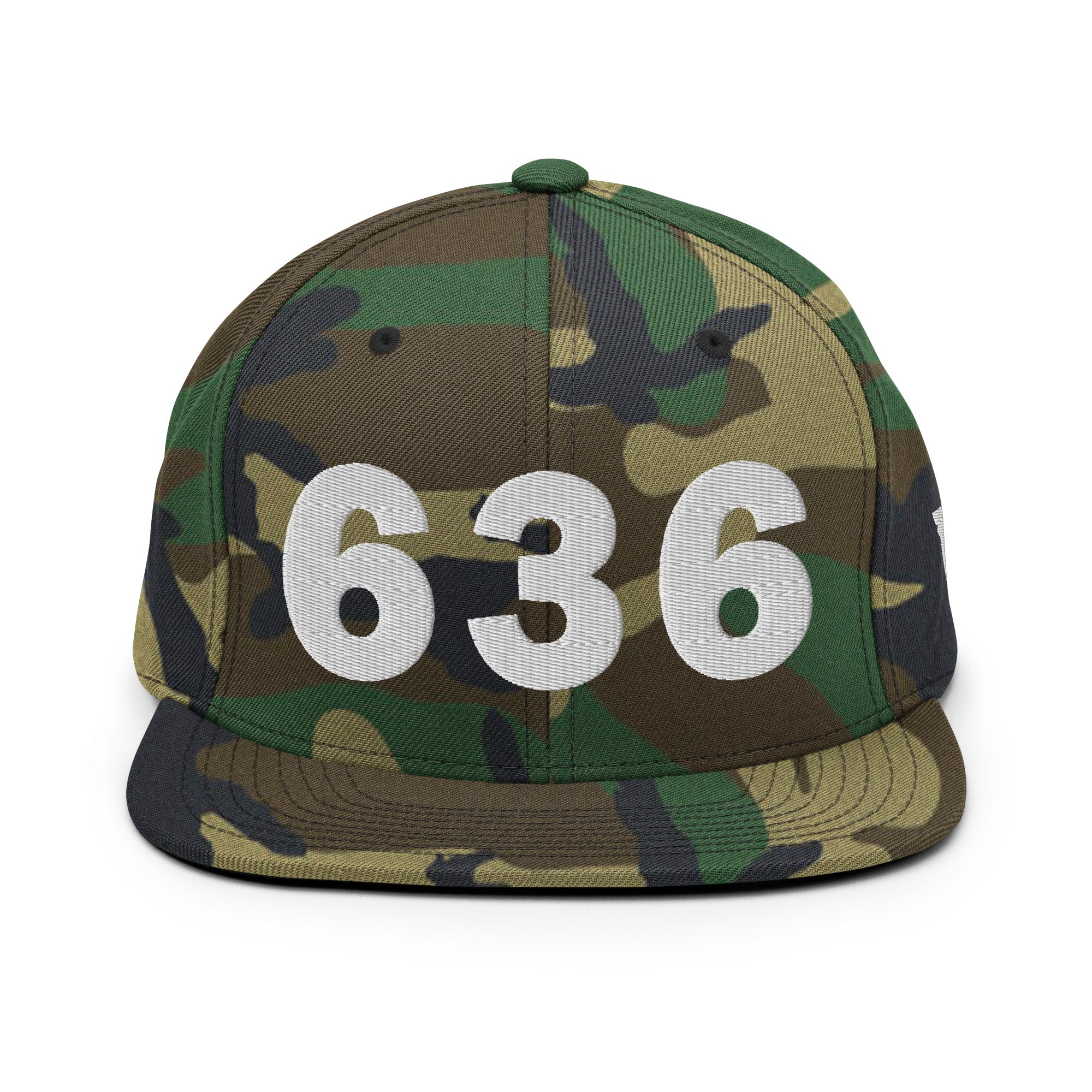 636 Area Code Snapback Hat