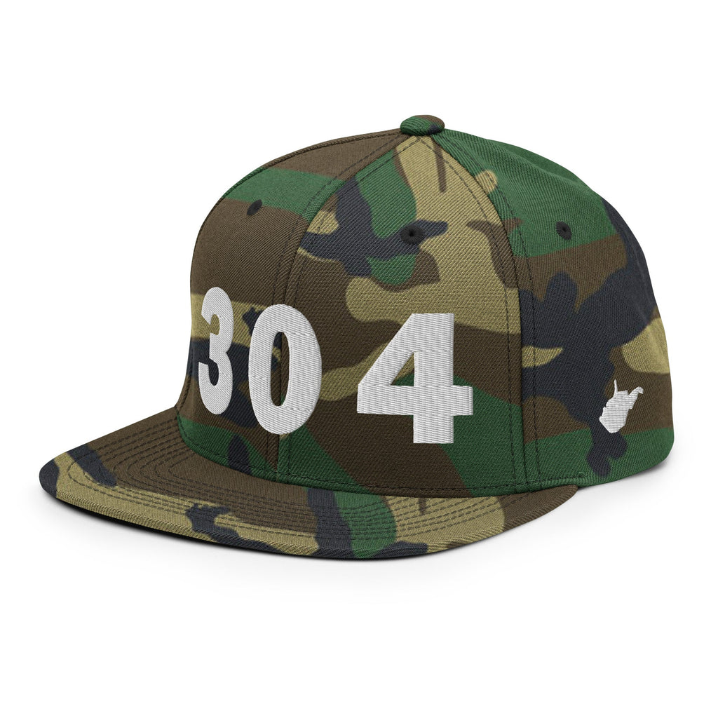304 Area Code Snapback Hat