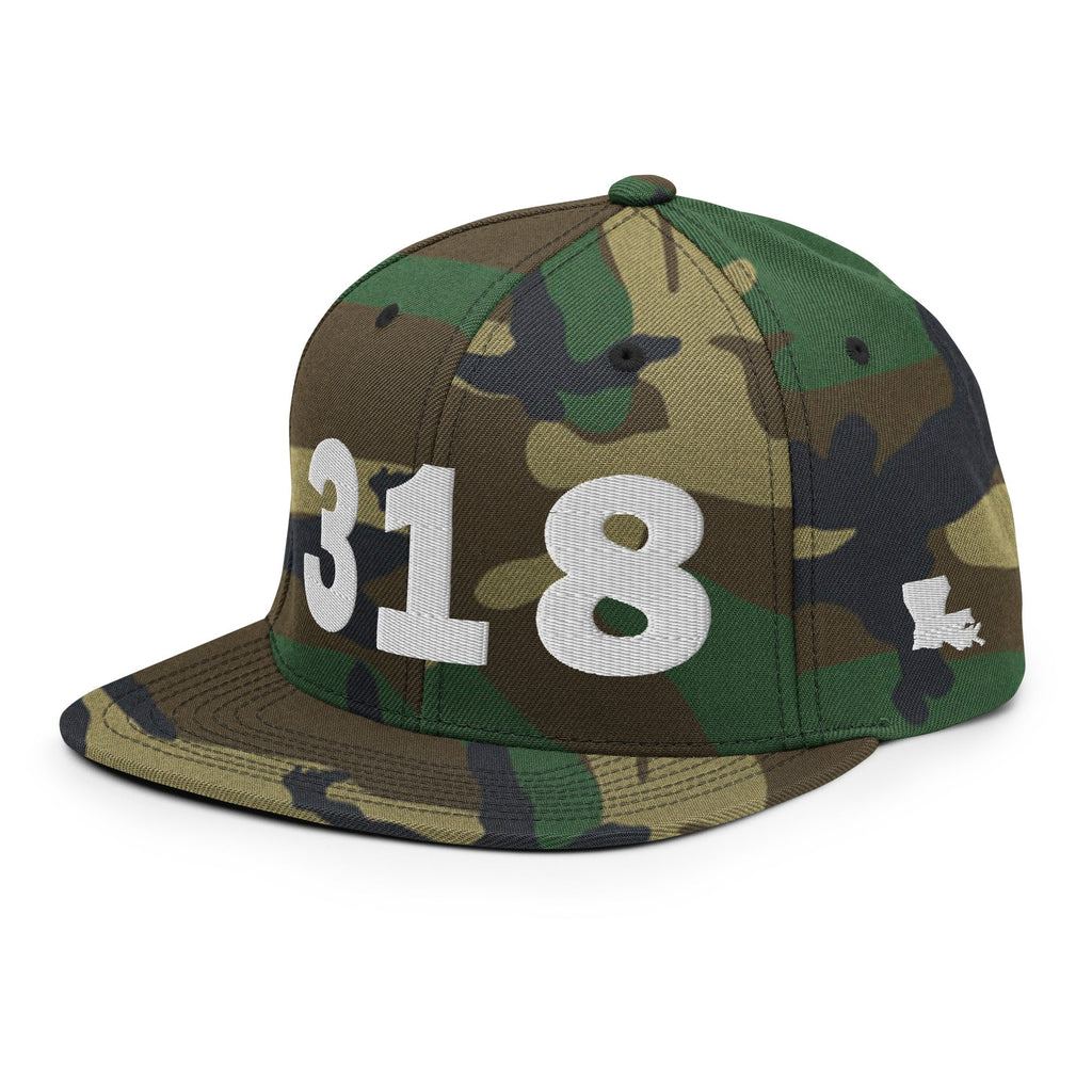 318 Area Code Snapback Hat