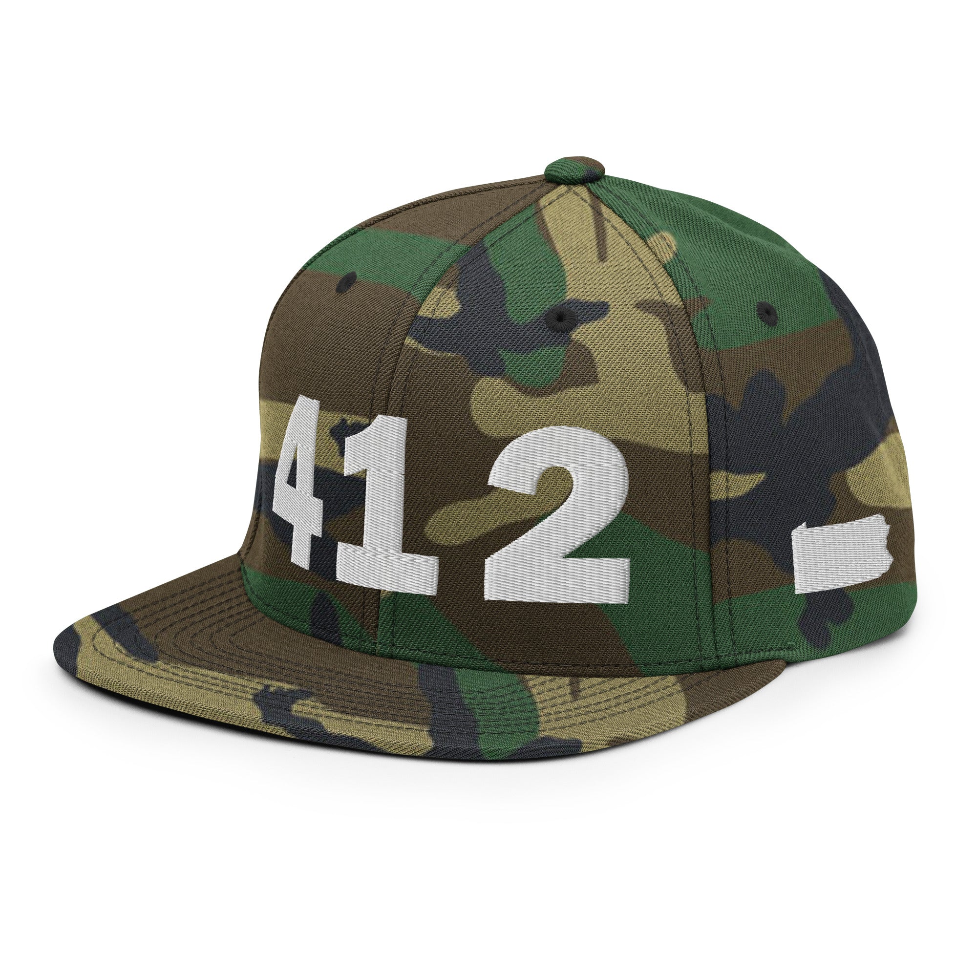 412 Area Code Snapback Hat