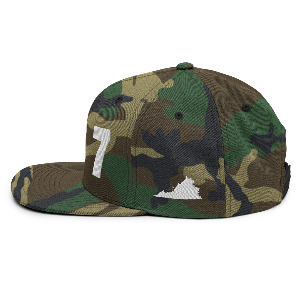 757 Area Code Snapback Hat