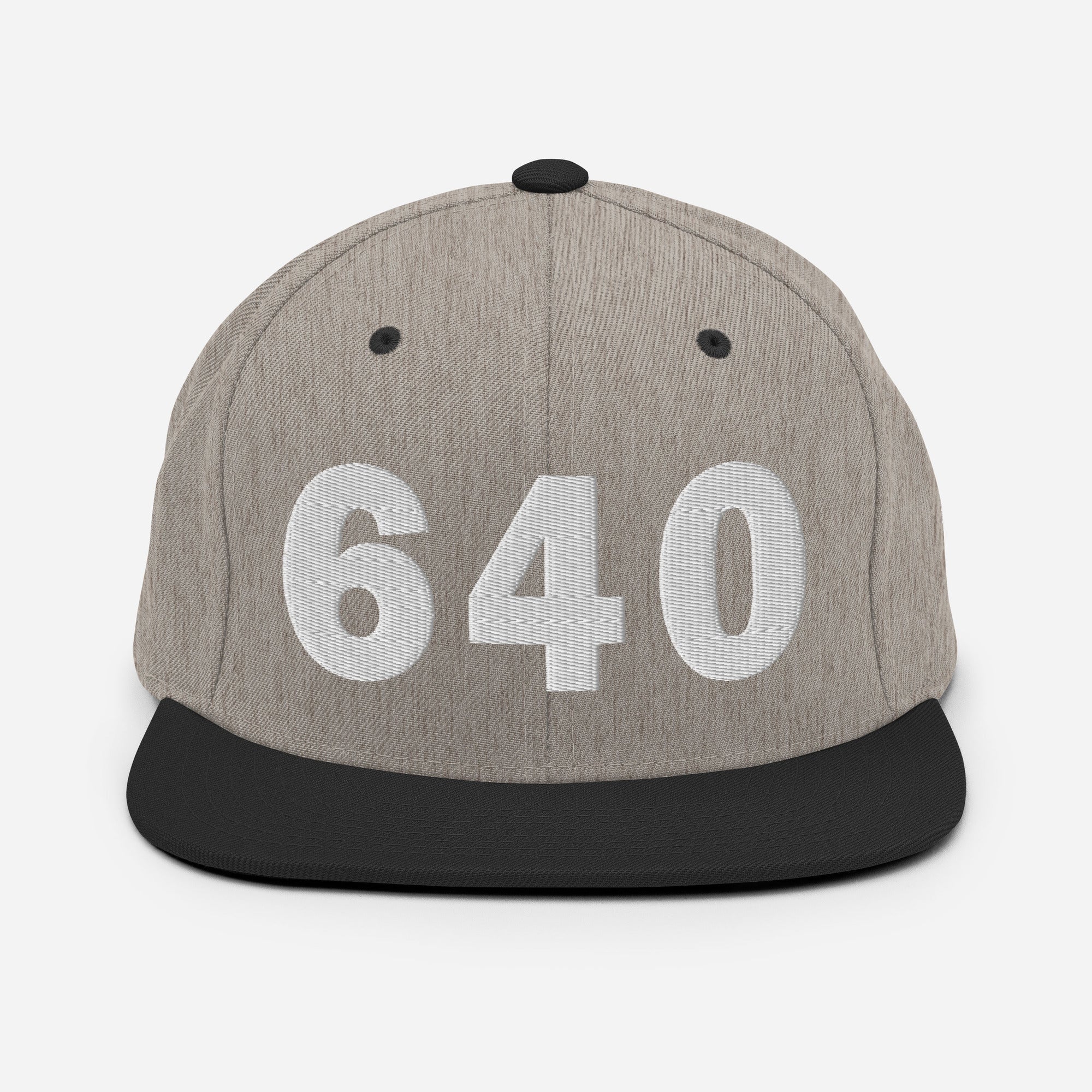 640 Area Code Snapback Hat