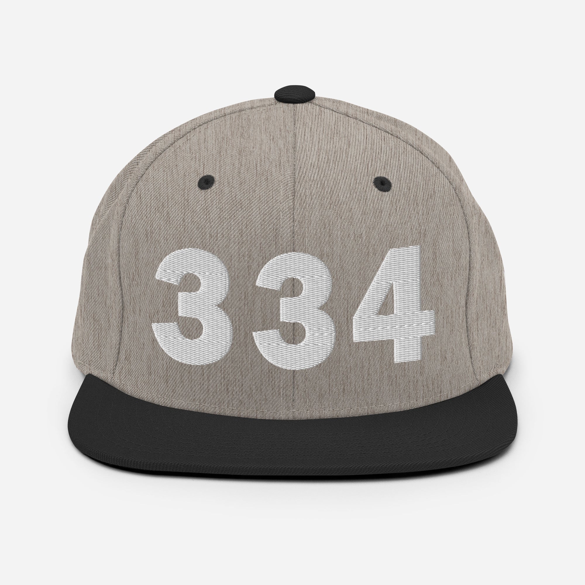 334 Area Code Snapback Hat