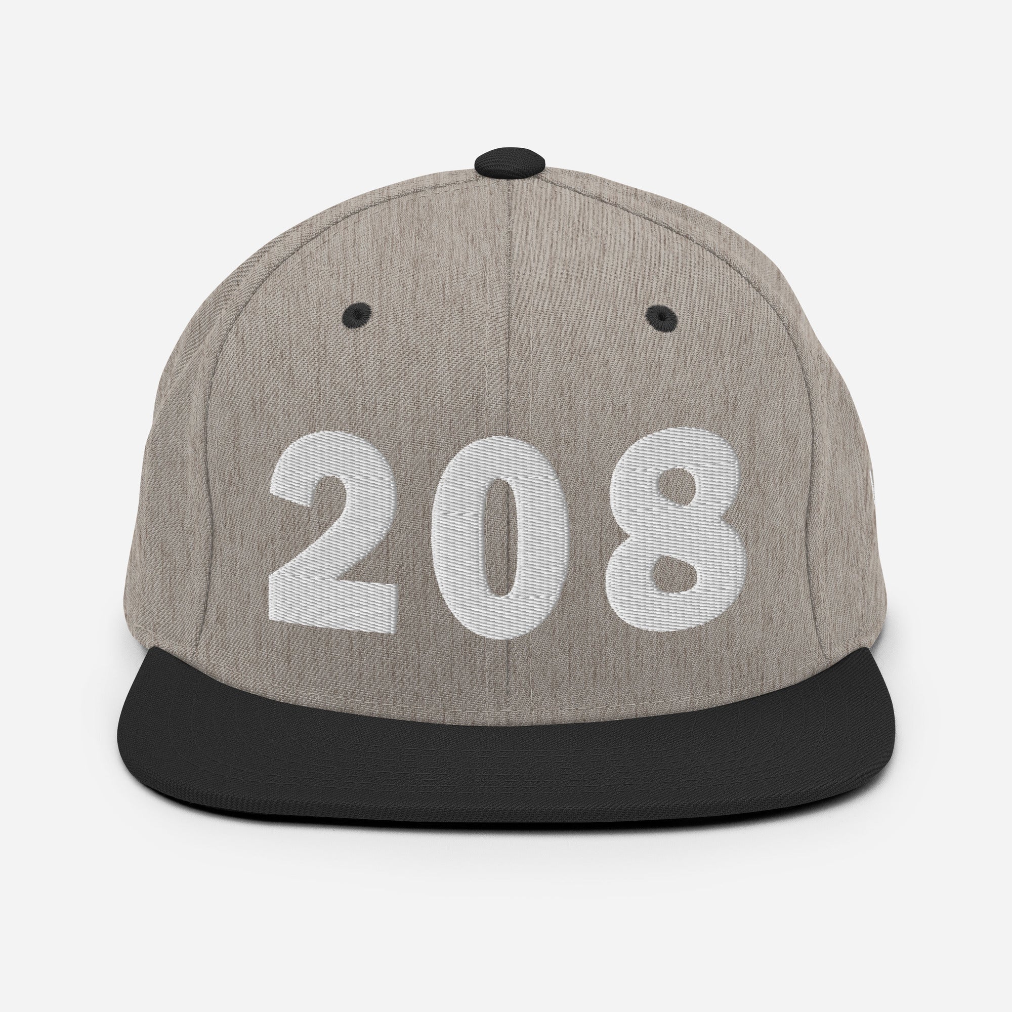 208 Area Code Snapback Hat