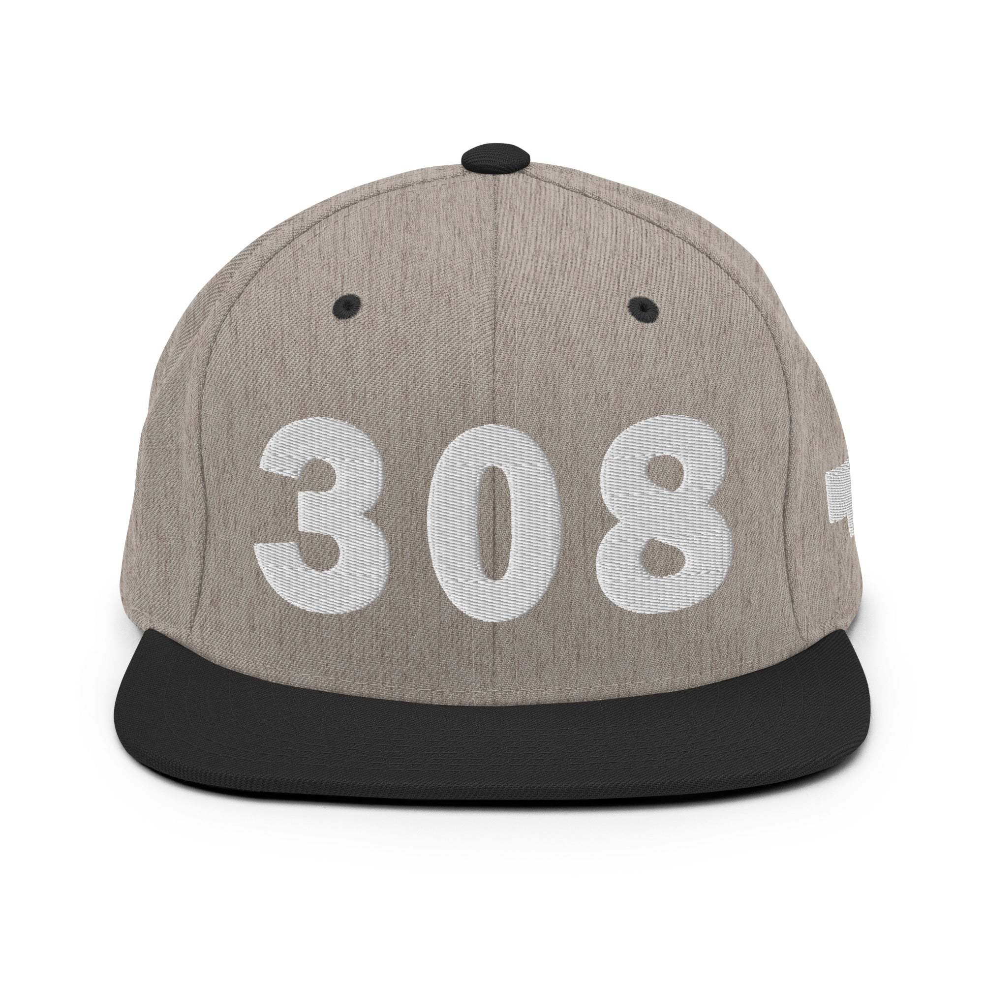 308 Area Code Snapback Hat