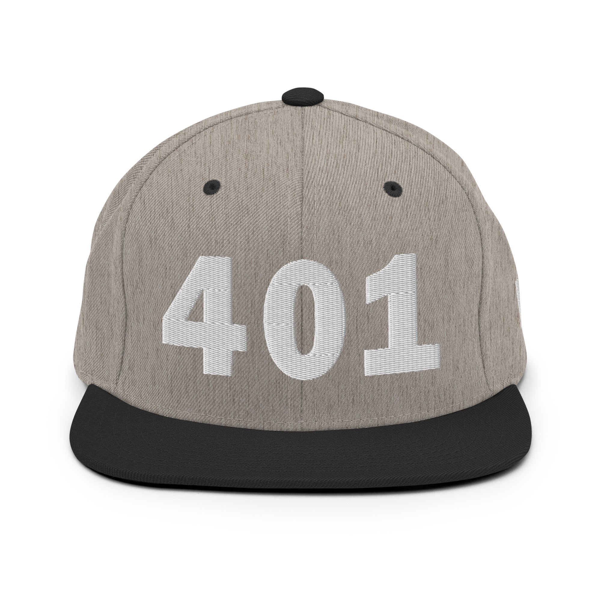 401 Area Code Snapback Hat