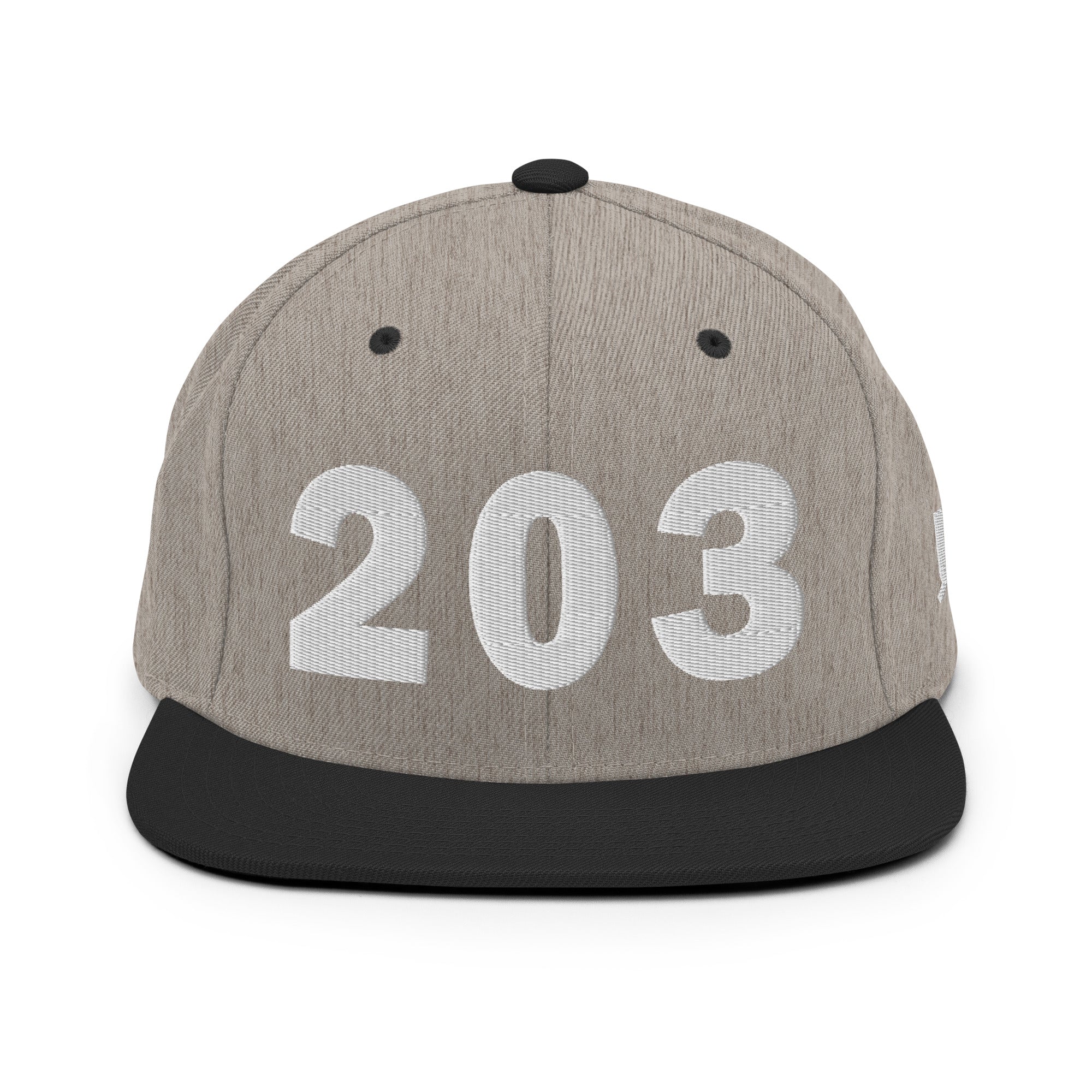 203 Area Code Snapback Hat
