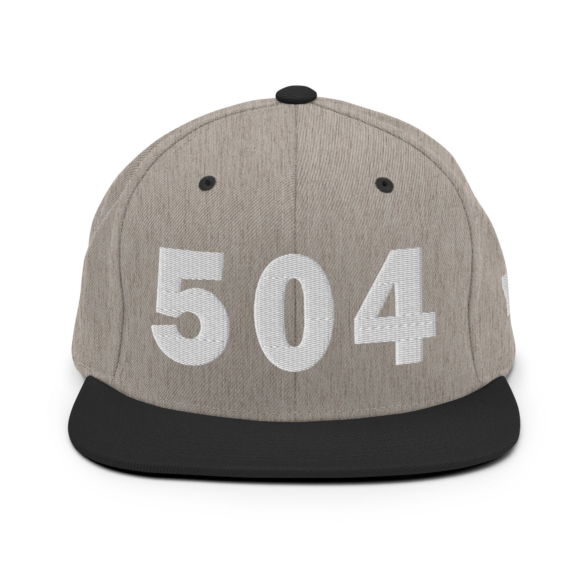 504 Area Code Snapback Hat