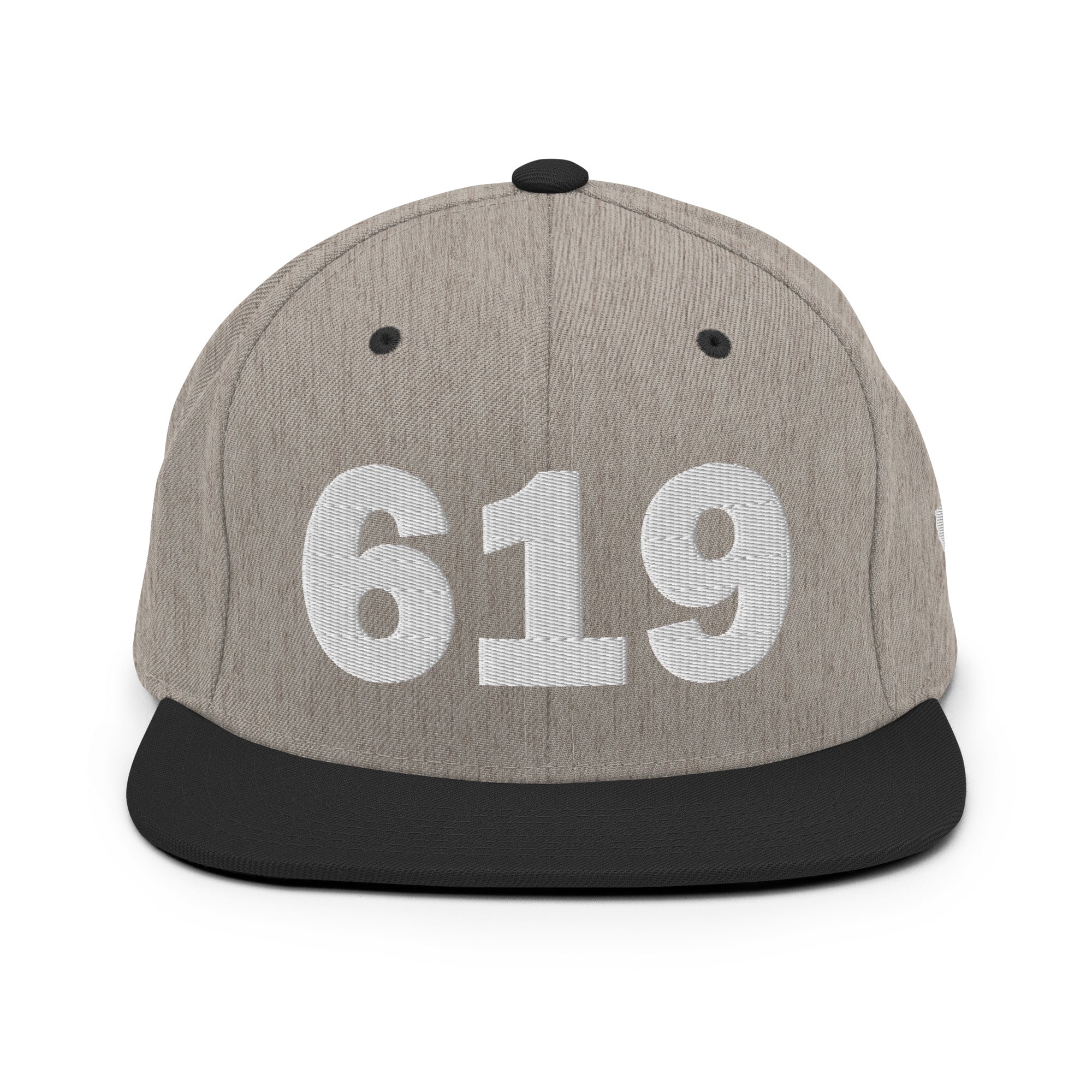 619 Area Code Snapback Hat
