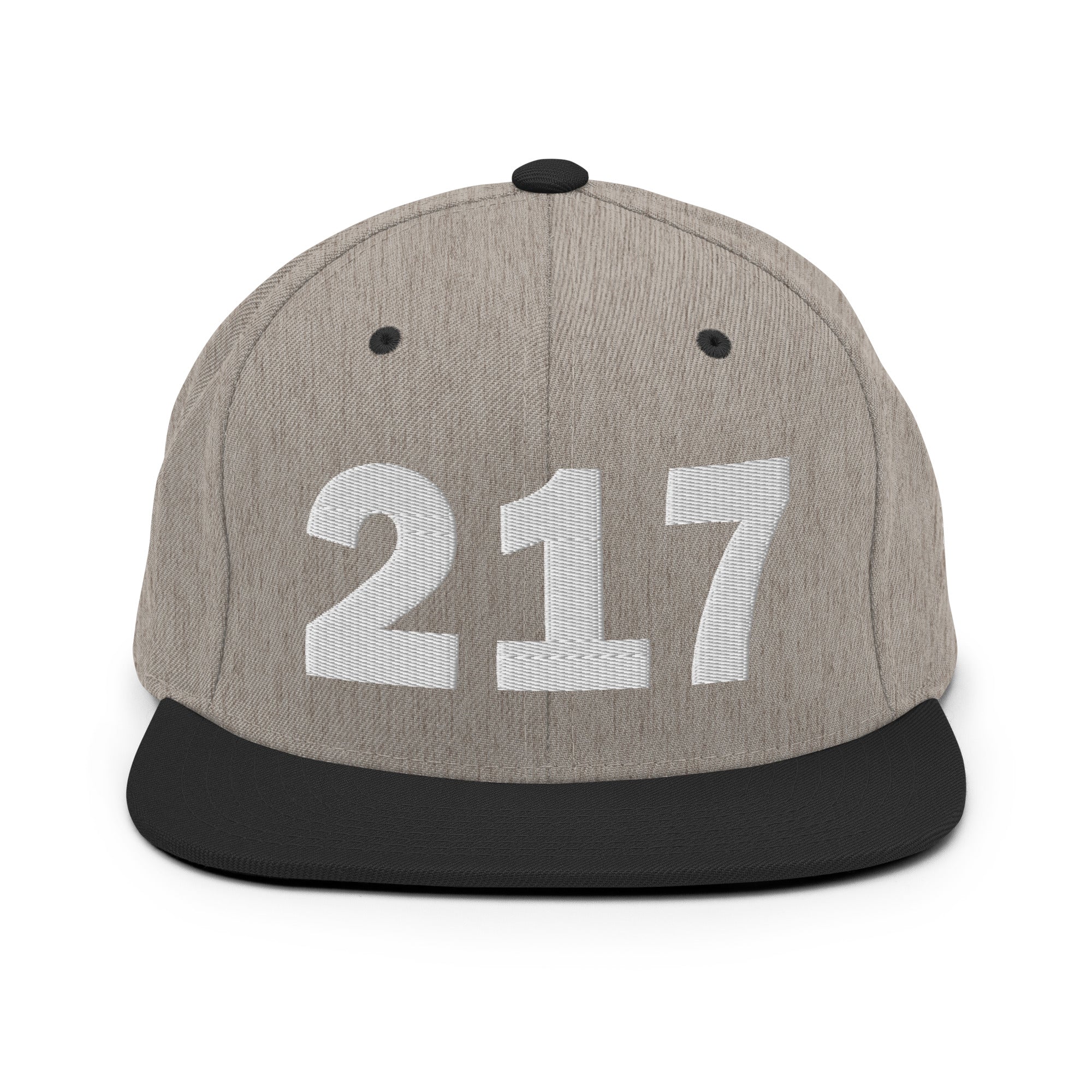217 Area Code Snapback Hat