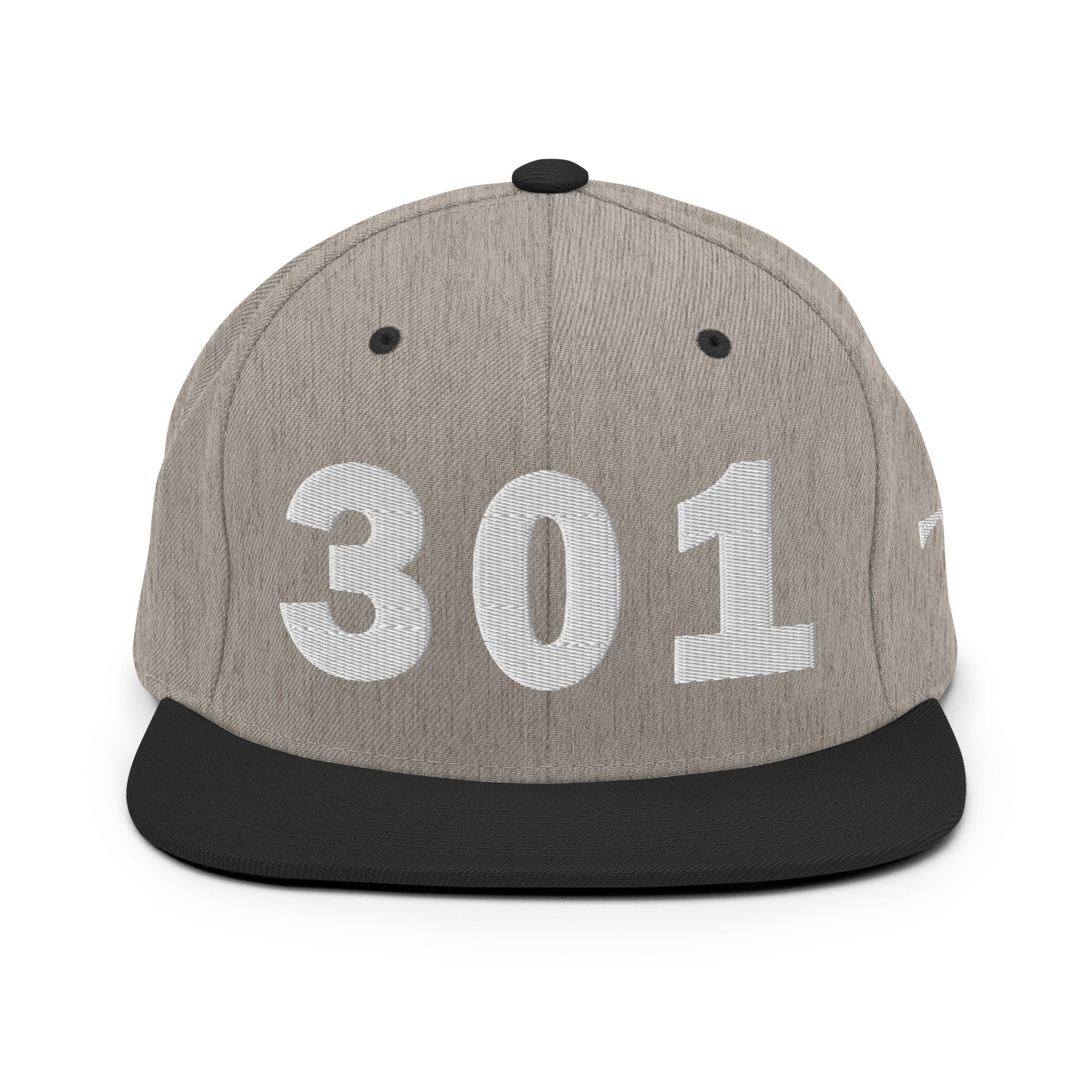 301 Area Code Snapback Hat