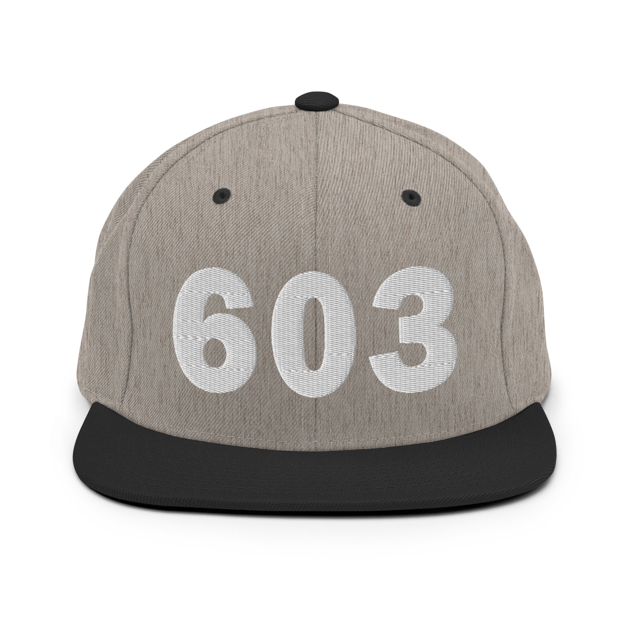 603 Area Code Snapback Hat