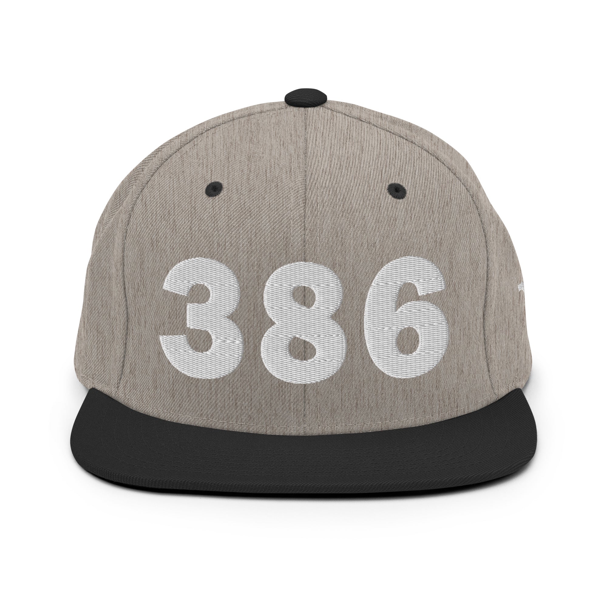 386 Area Code Snapback Hat