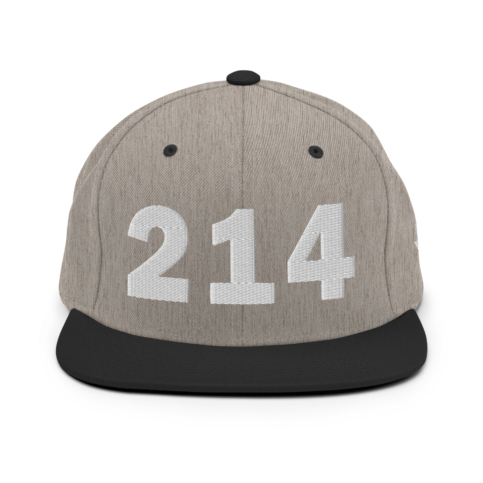 214 Area Code Snapback Hat