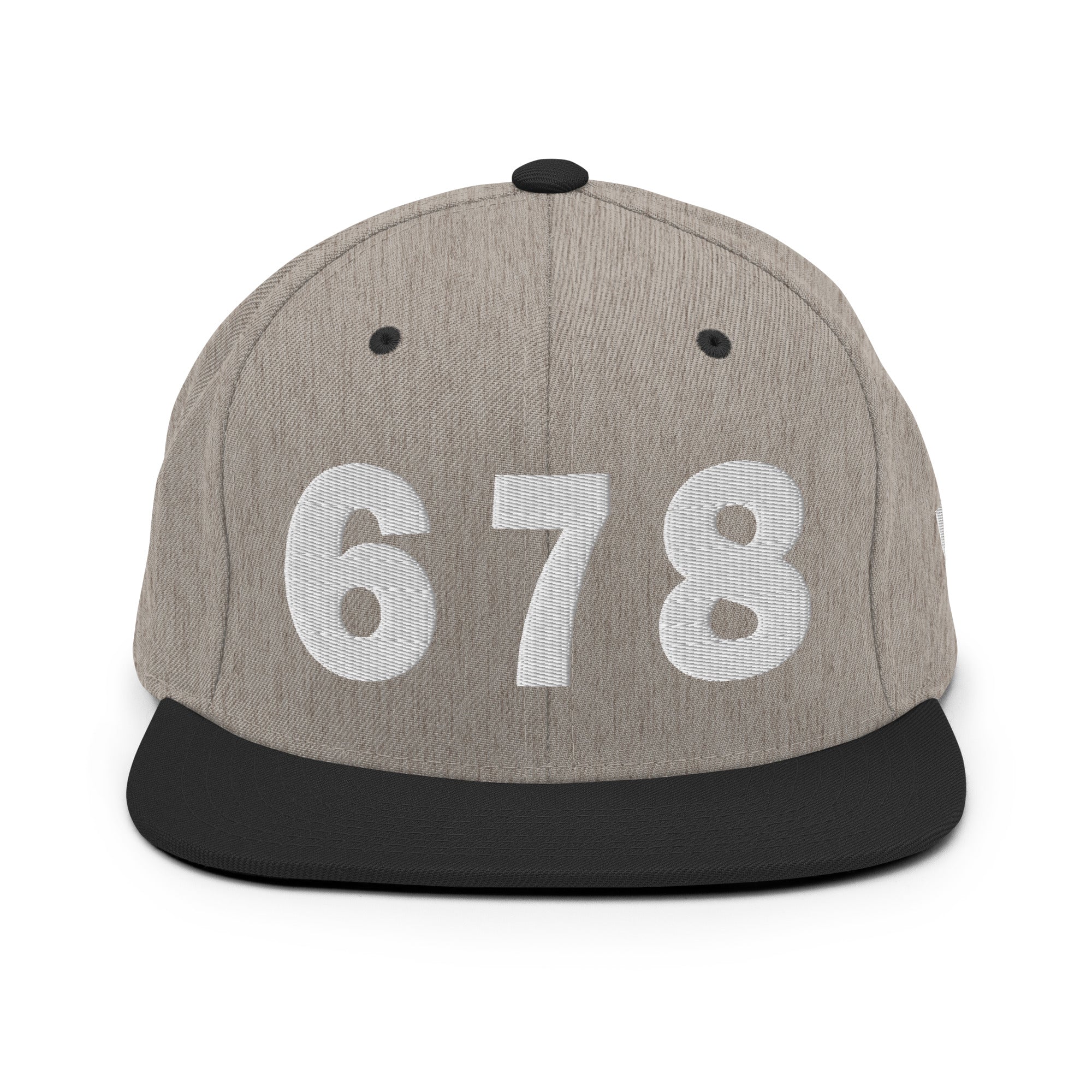 678 Area Code Snapback Hat