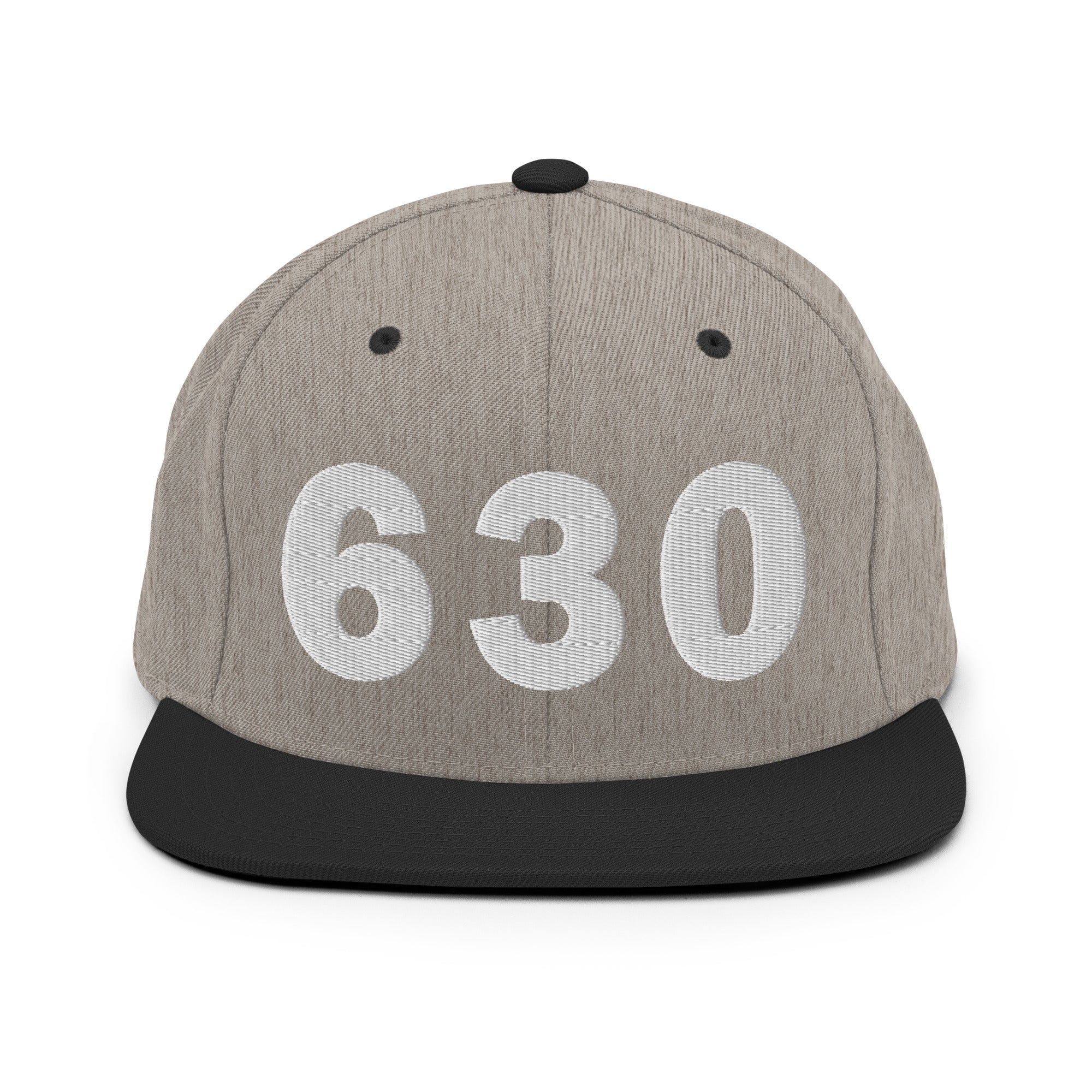 630 Area Code Snapback Hat
