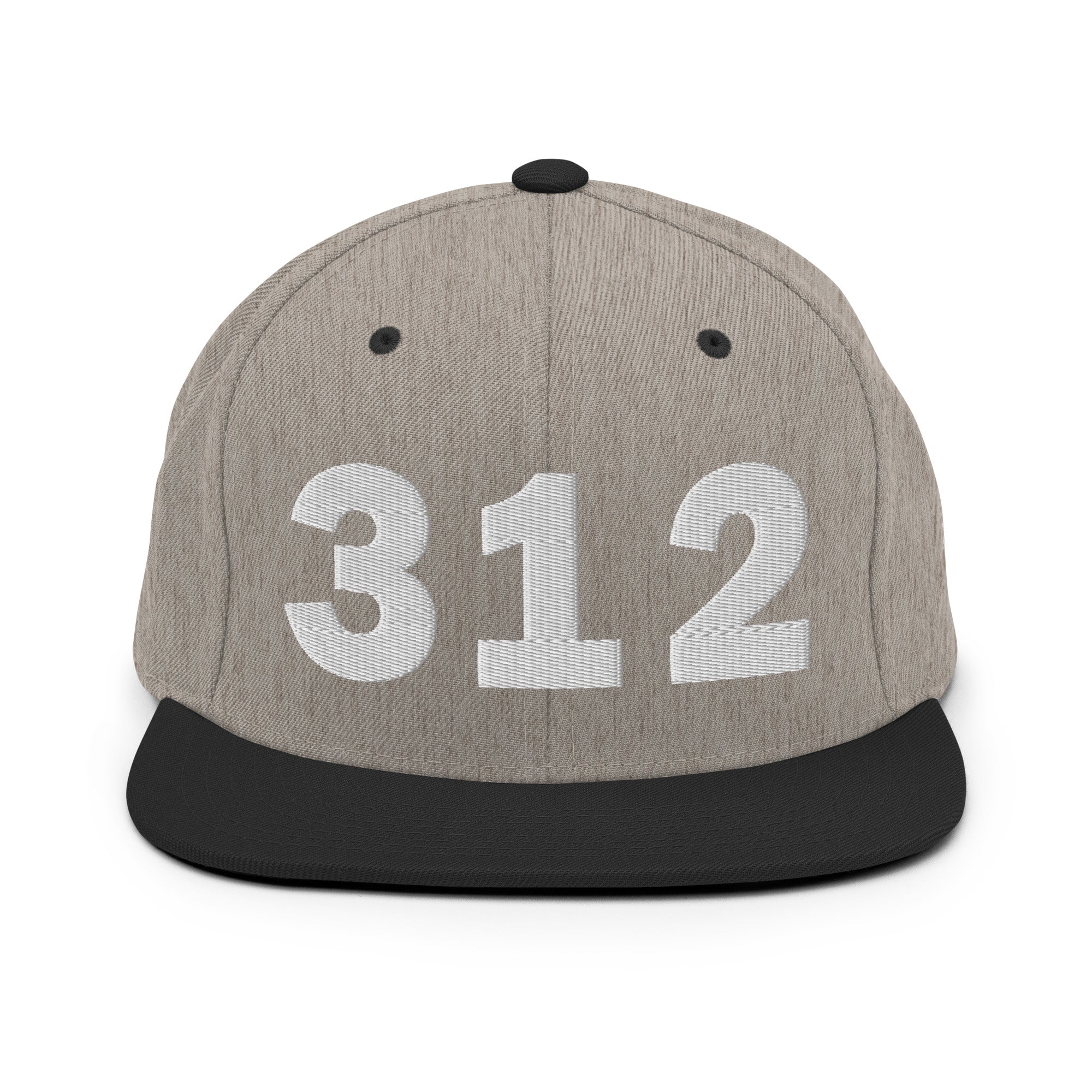 312 Area Code Snapback Hat