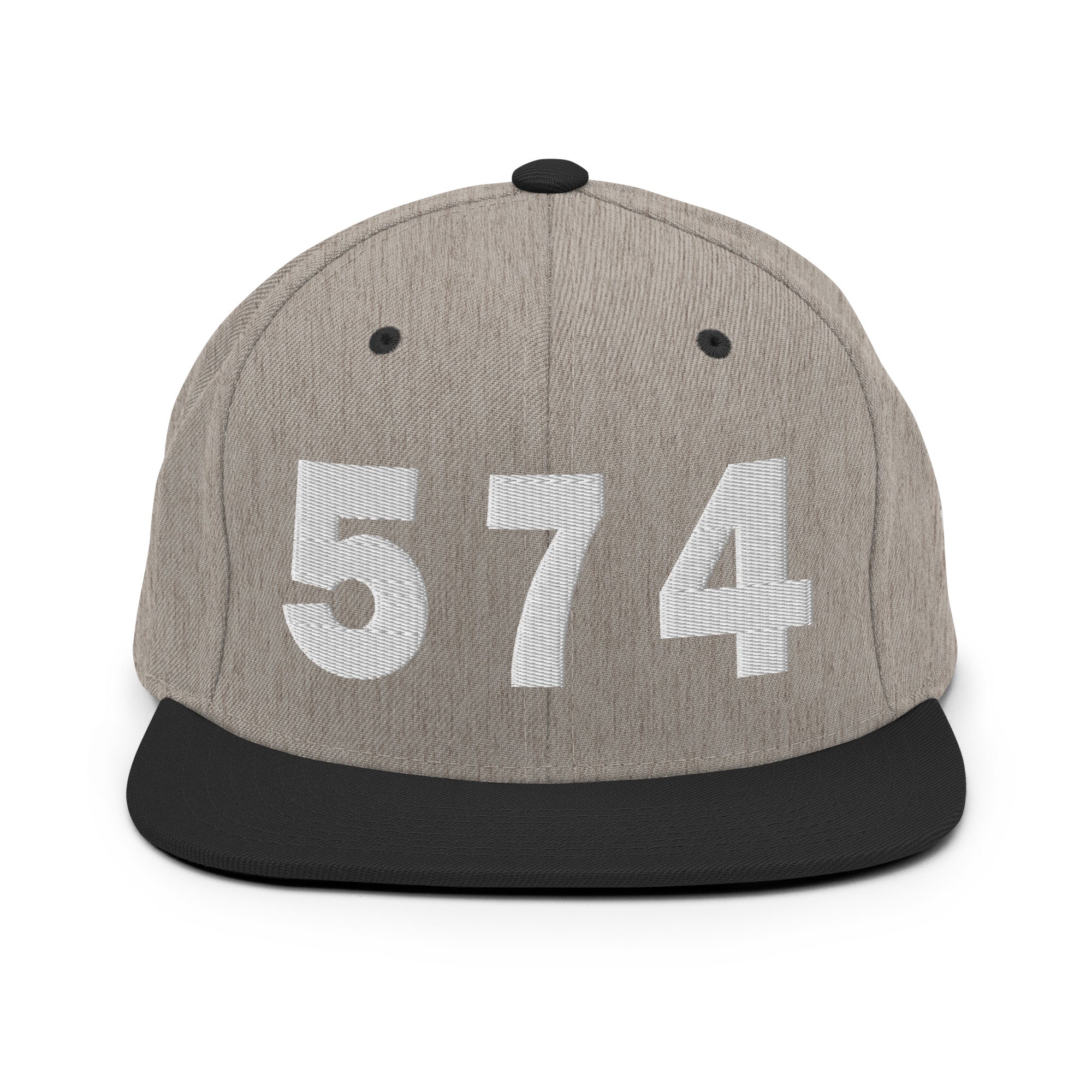 574 Area Code Snapback Hat