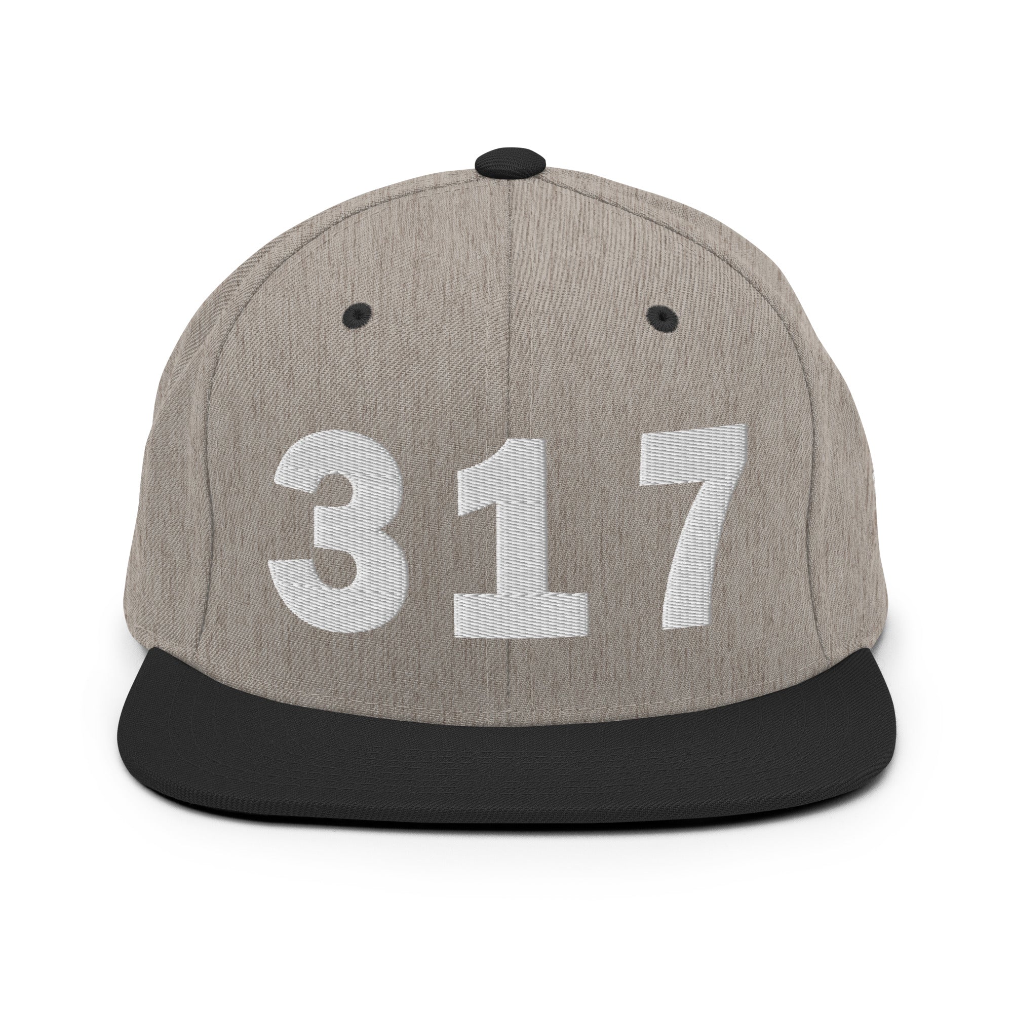 317 Area Code Snapback Hat