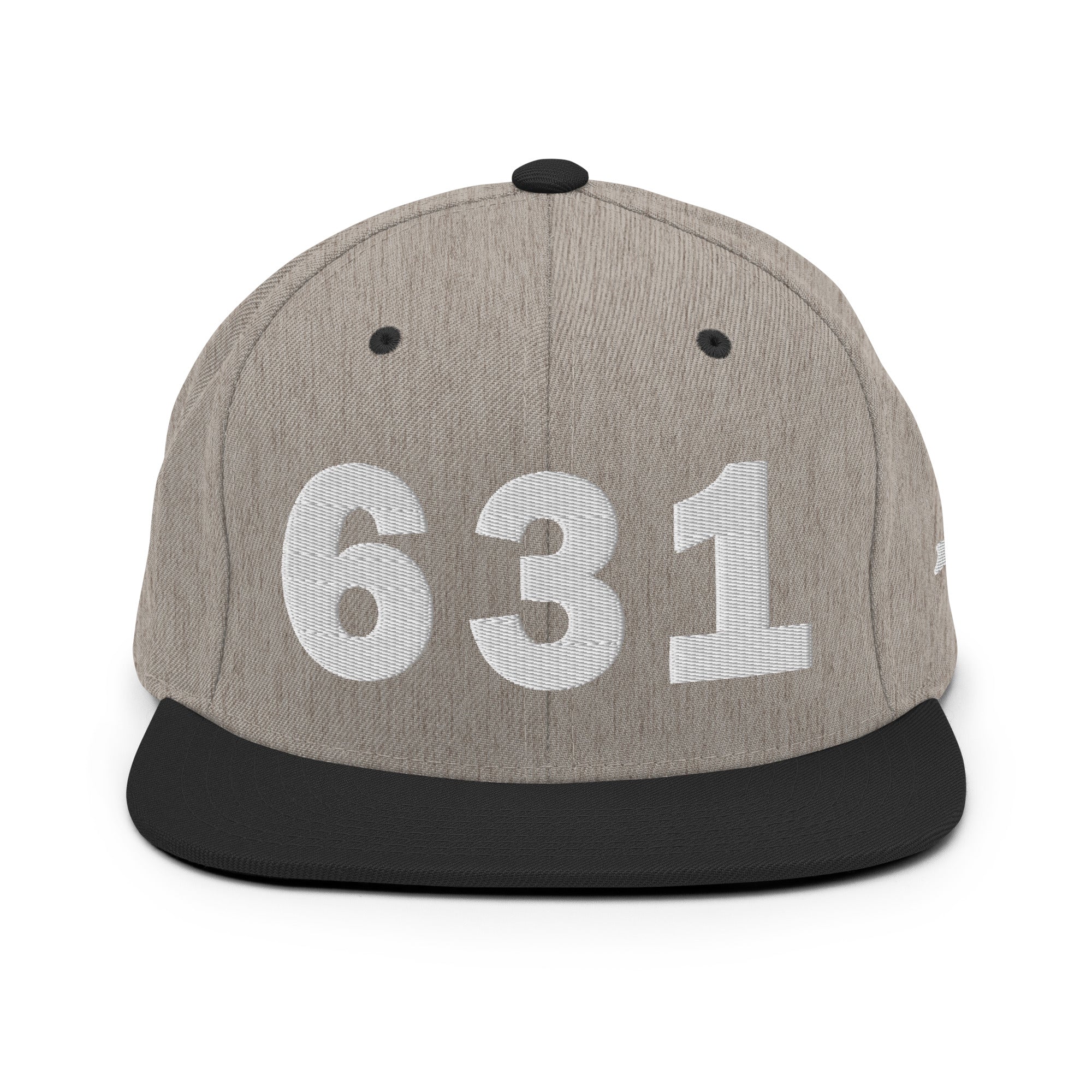 631 Area Code Snapback Hat