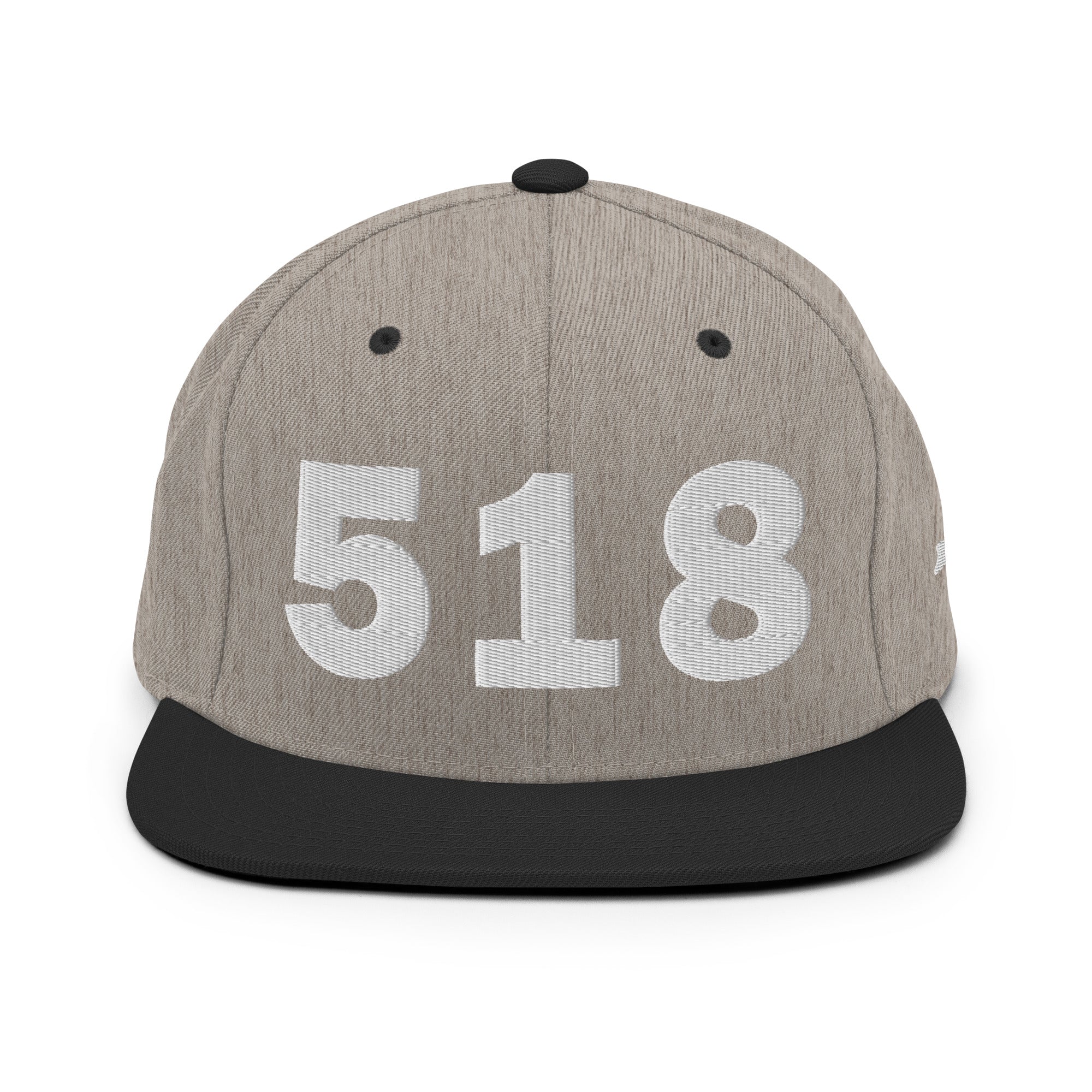 518 Area Code Snapback Hat