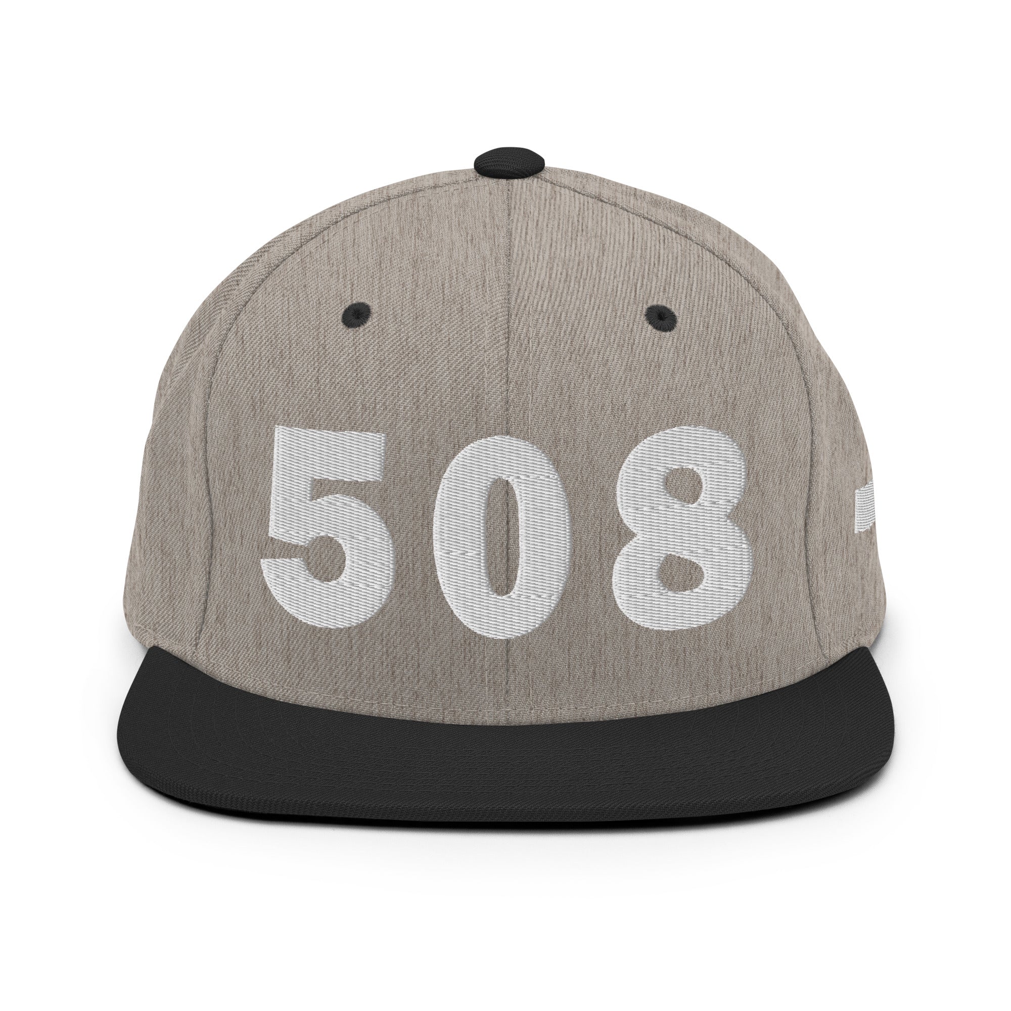 508 Area Code Snapback Hat
