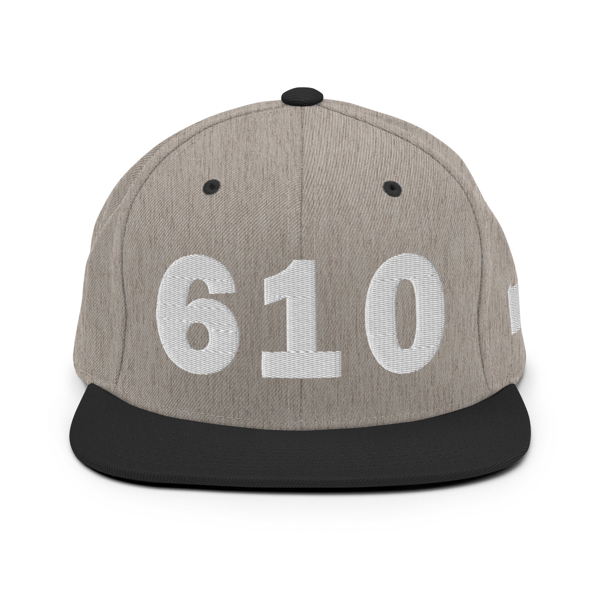 610 Area Code Snapback Hat