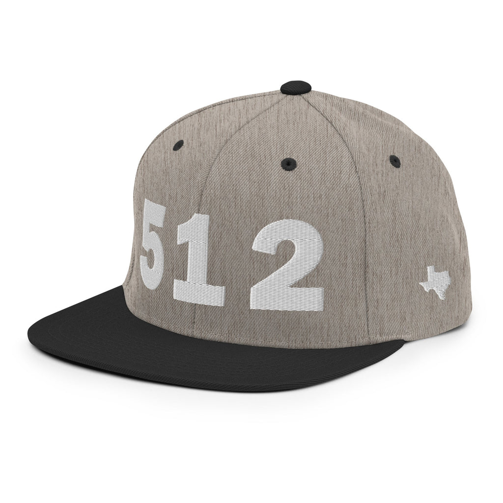 512 Area Code Snapback Hat