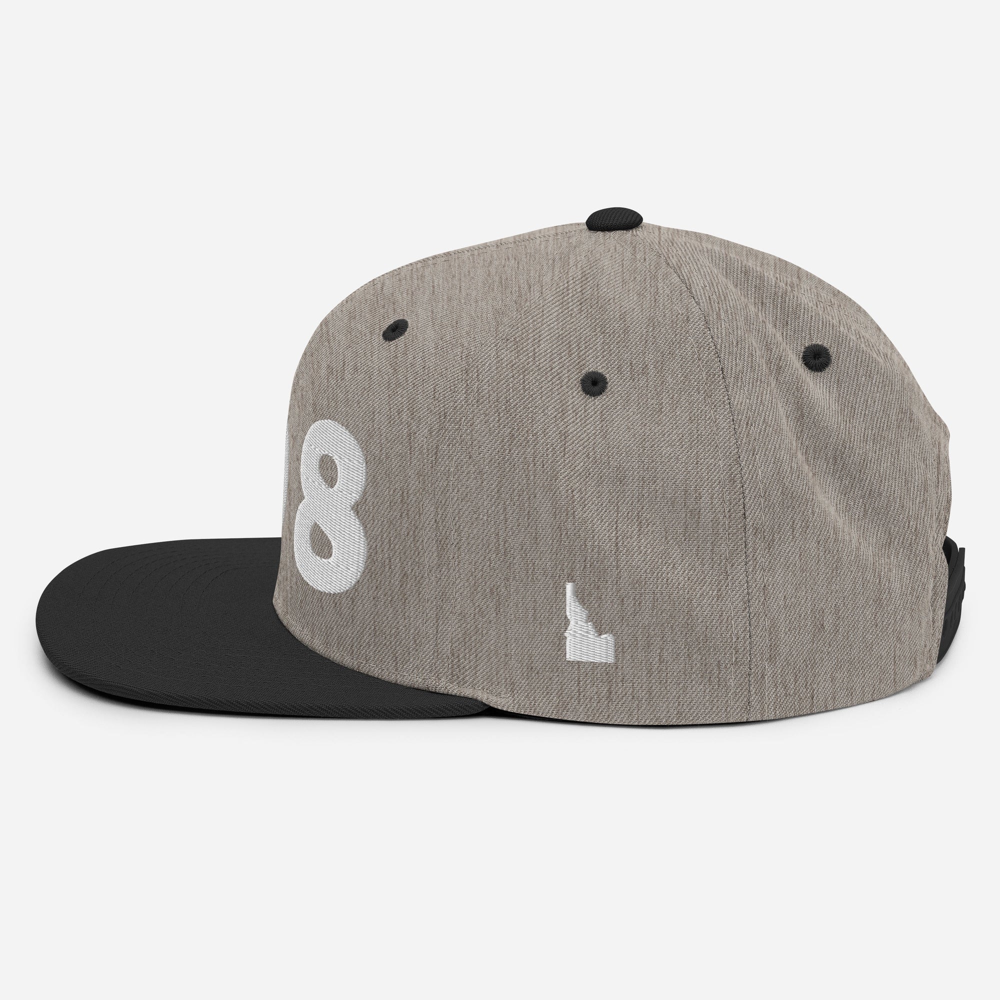 208 Area Code Snapback Hat