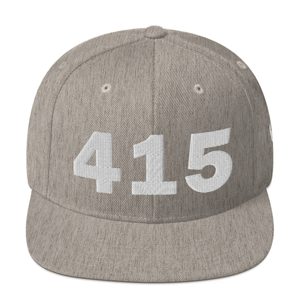 415 Area Code Snapback Hat