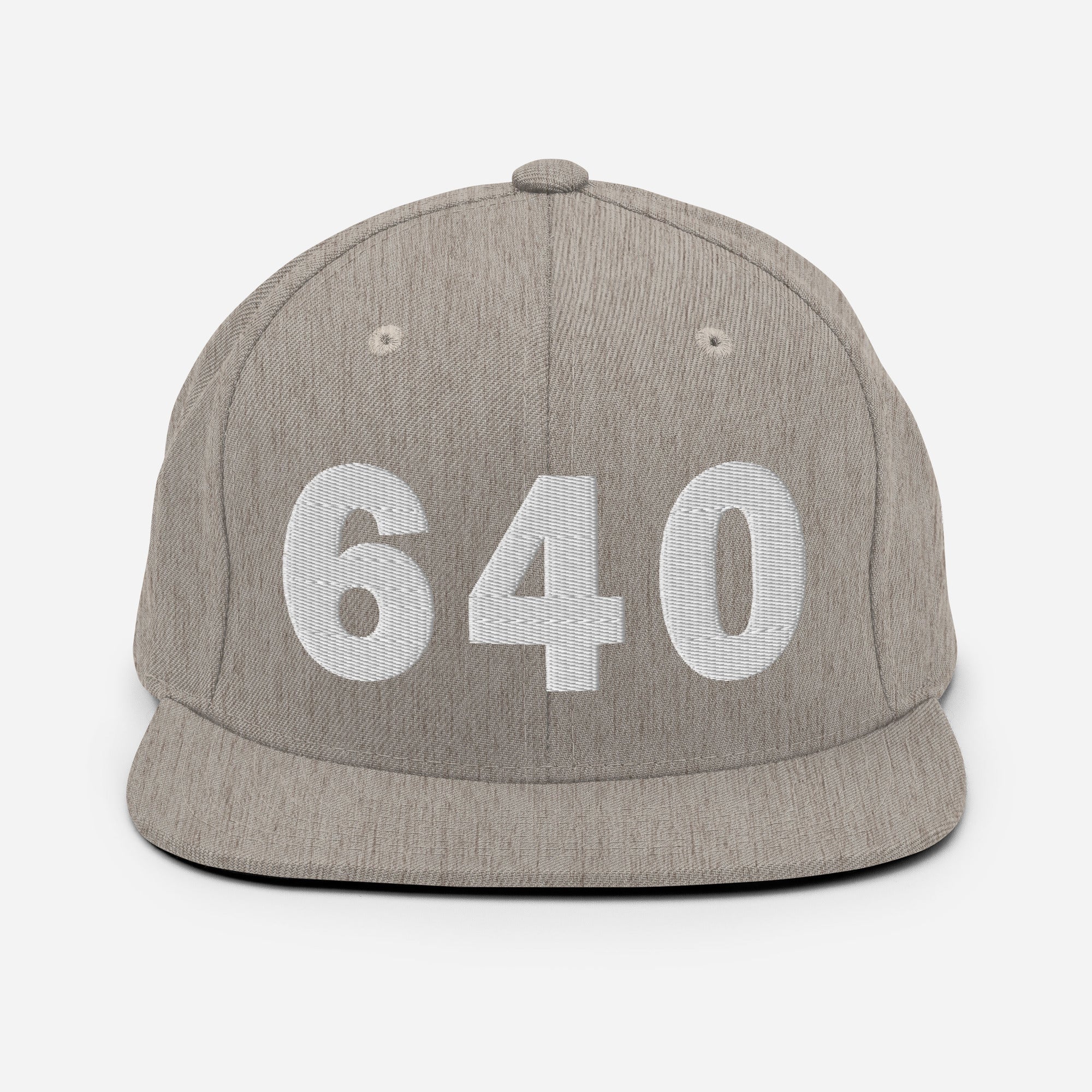 640 Area Code Snapback Hat