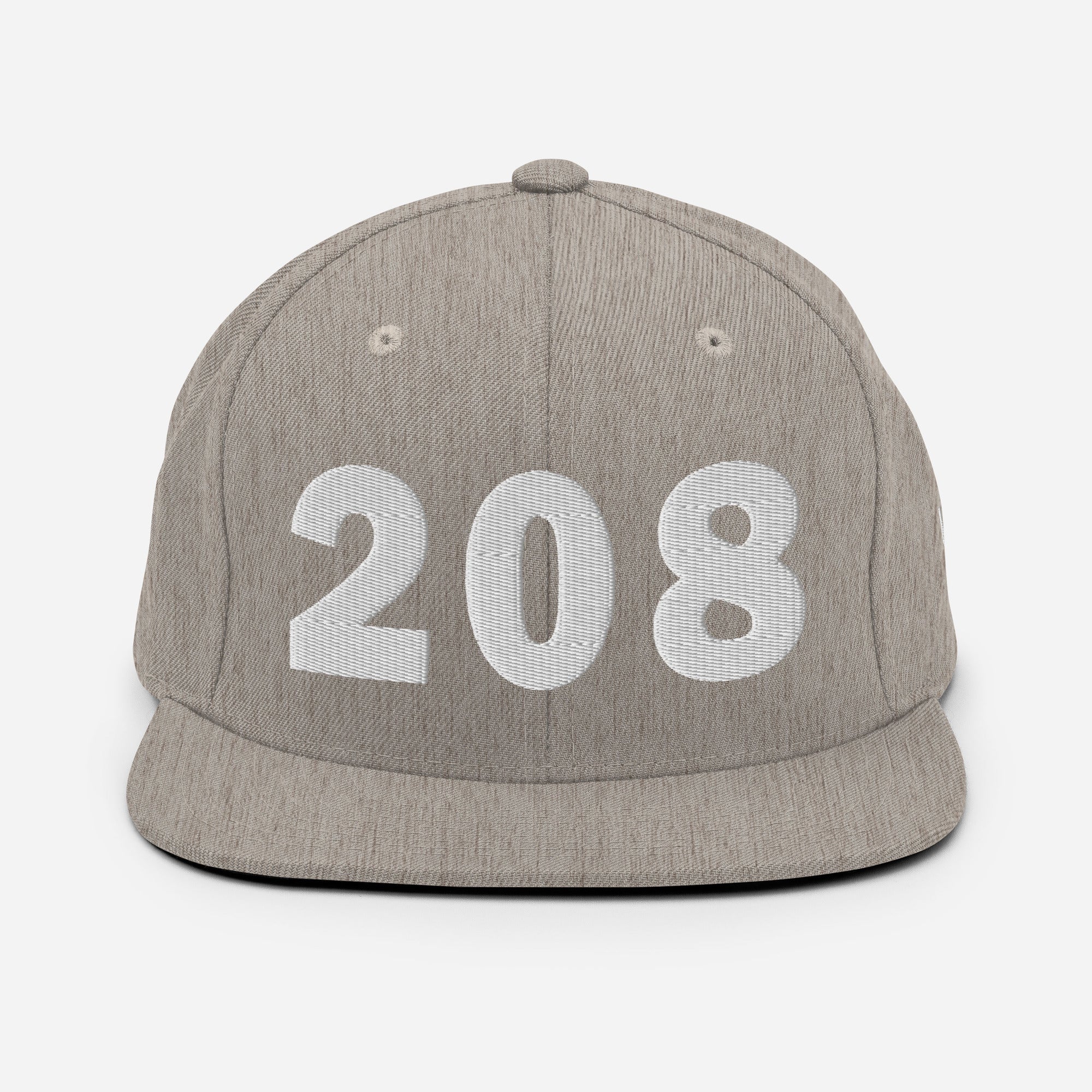 208 Area Code Snapback Hat