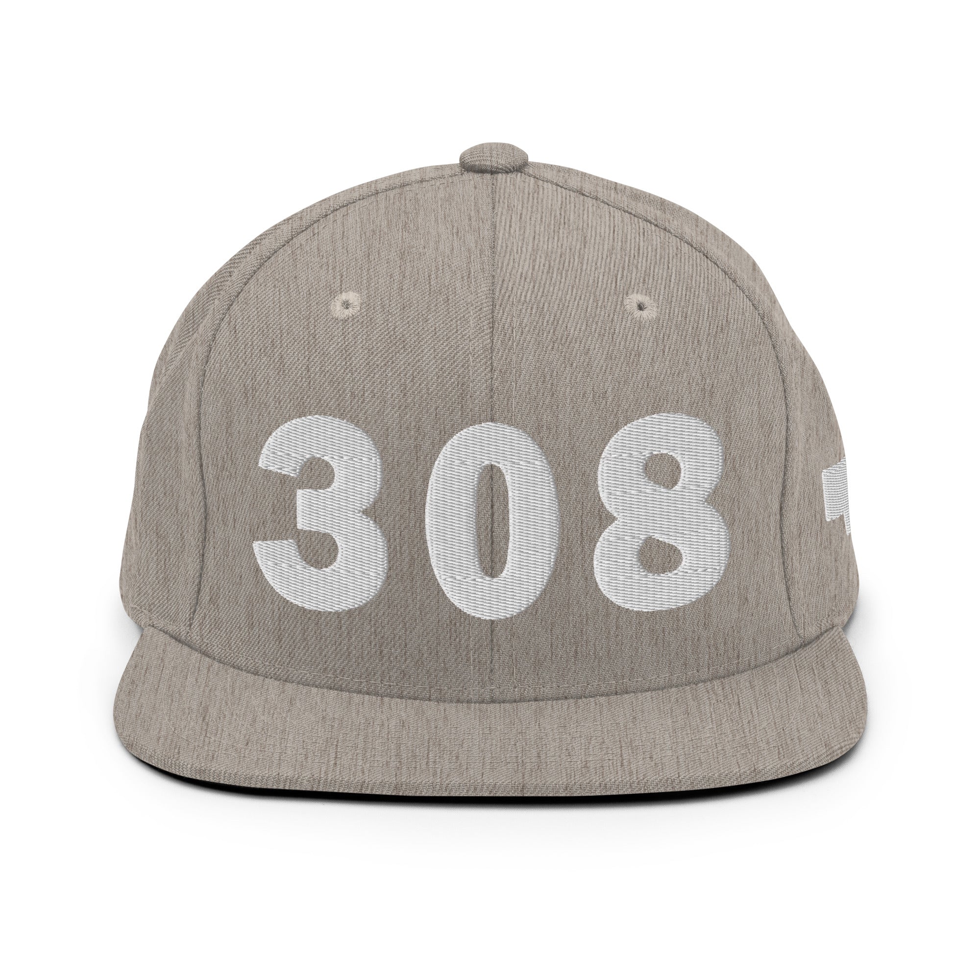 308 Area Code Snapback Hat