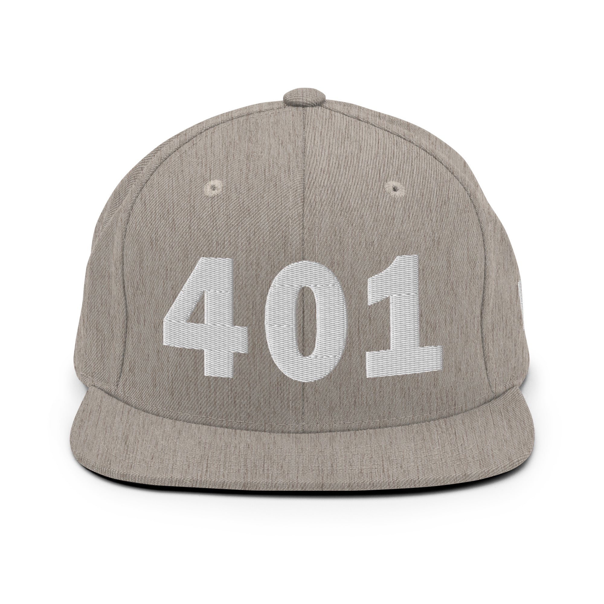 401 Area Code Snapback Hat