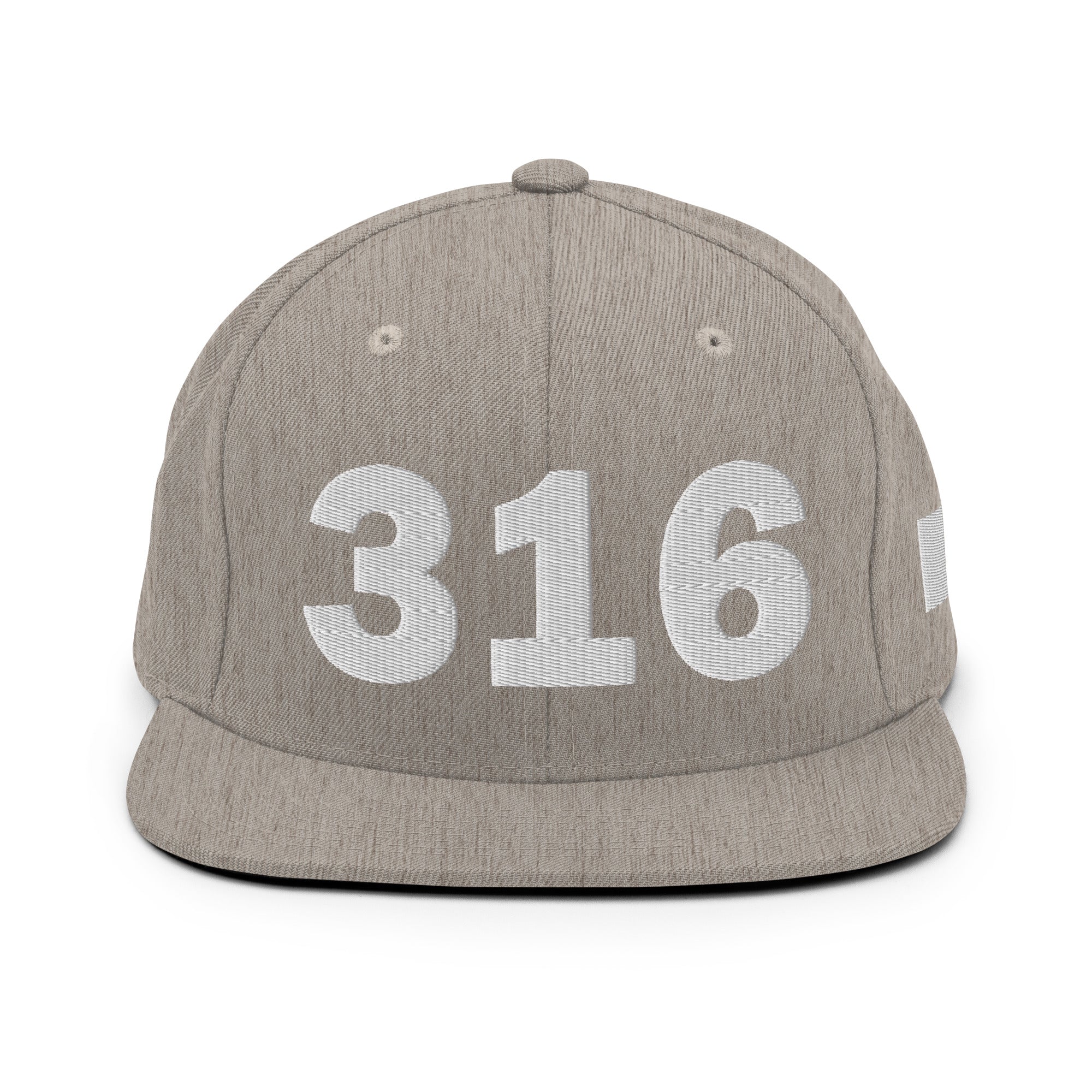 316 Area Code Snapback Hat