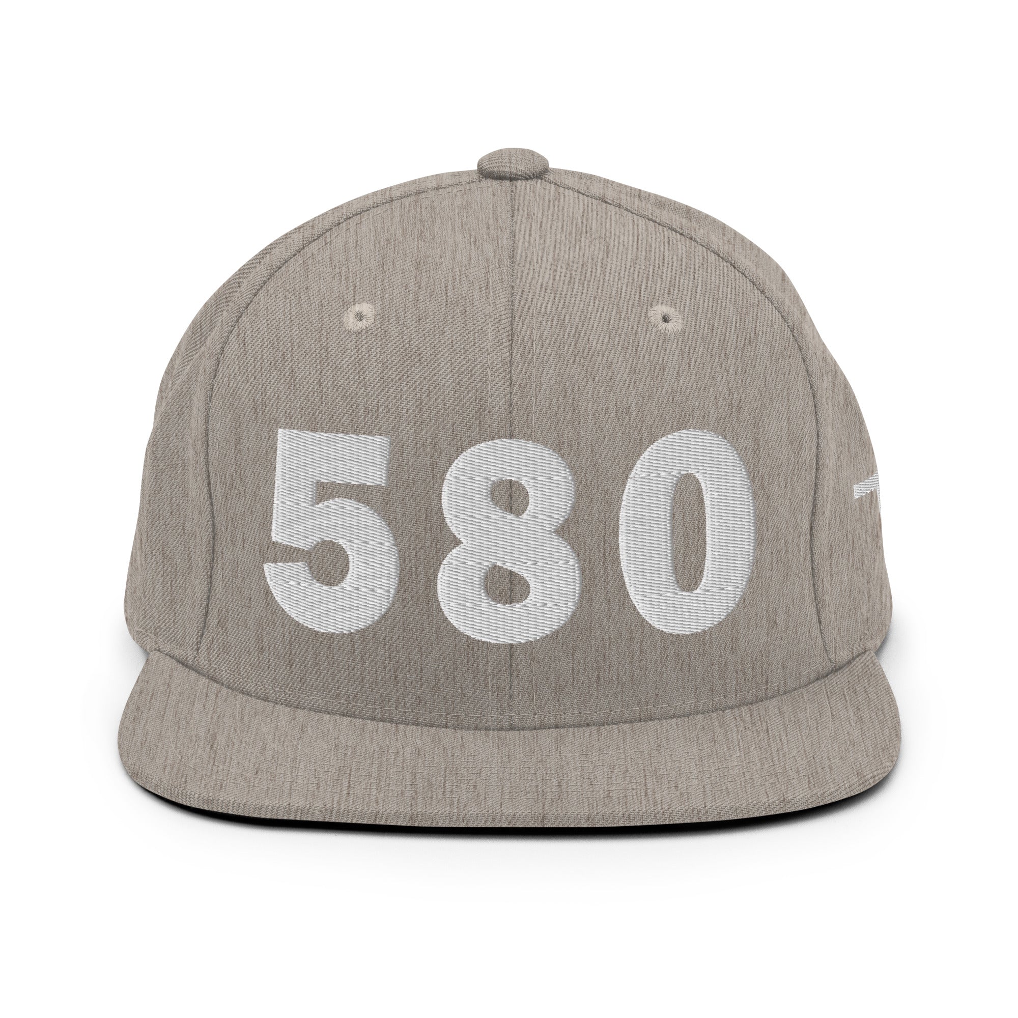 580 Area Code Snapback Hat