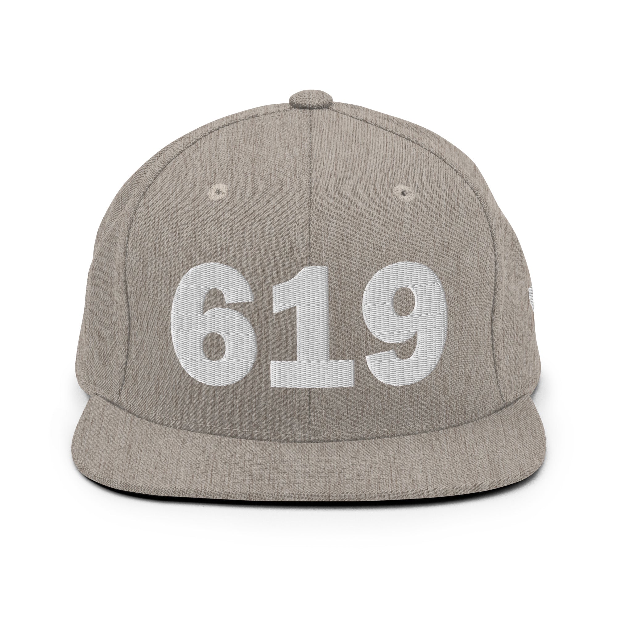 619 Area Code Snapback Hat