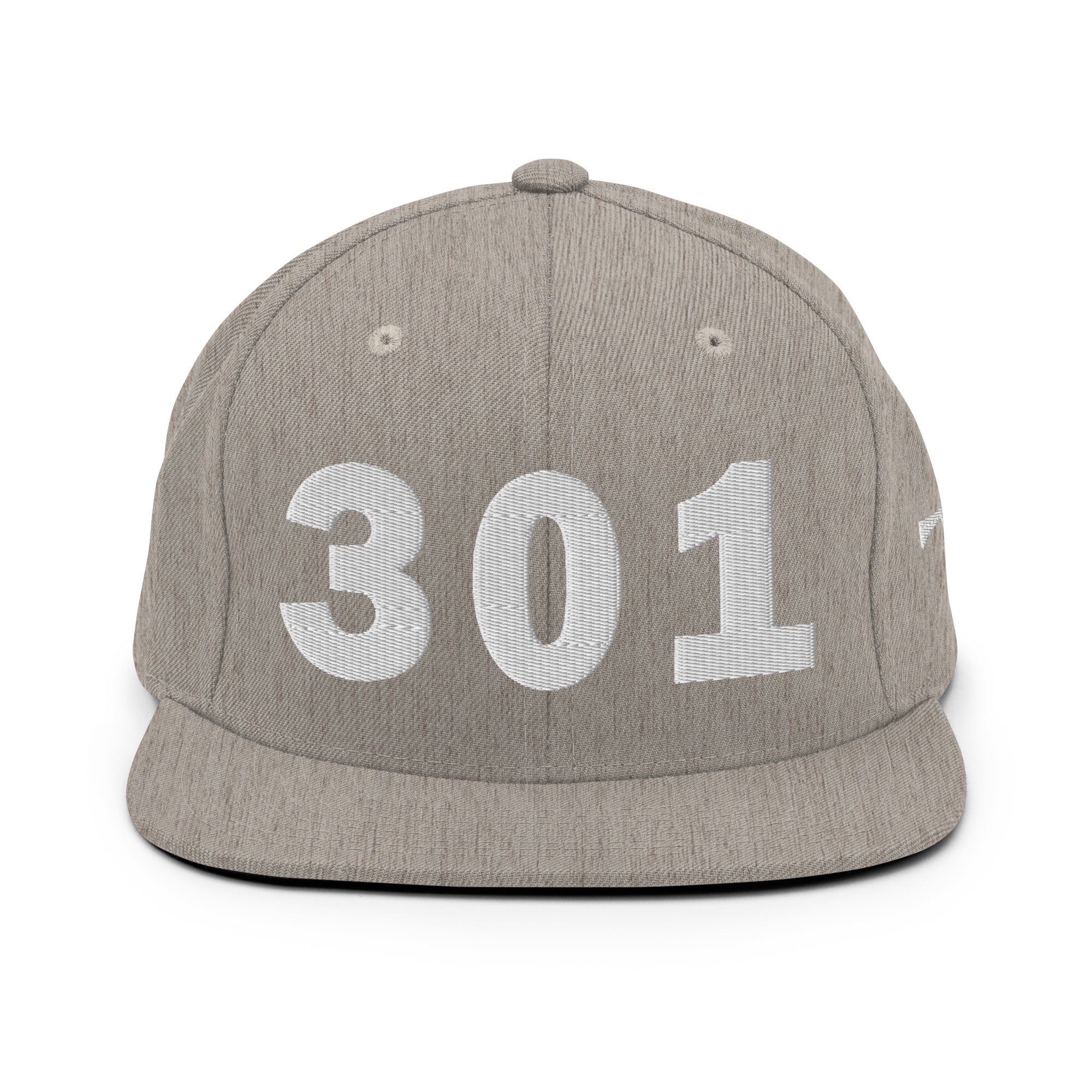 301 Area Code Snapback Hat