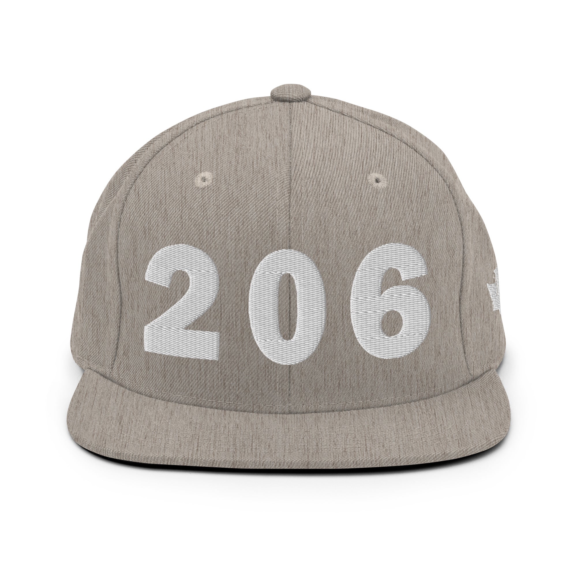 206 Area Code Snapback Hat