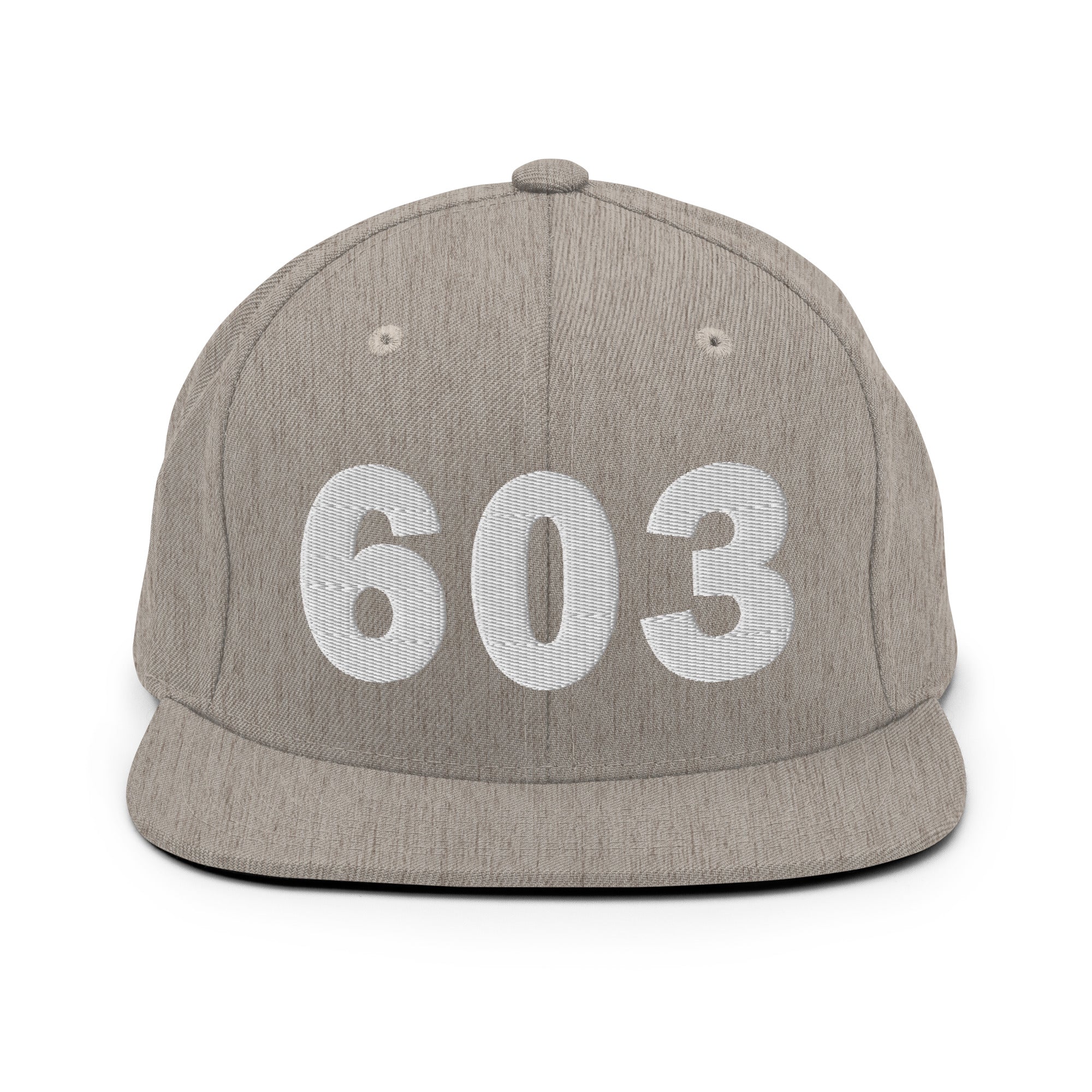 603 Area Code Snapback Hat