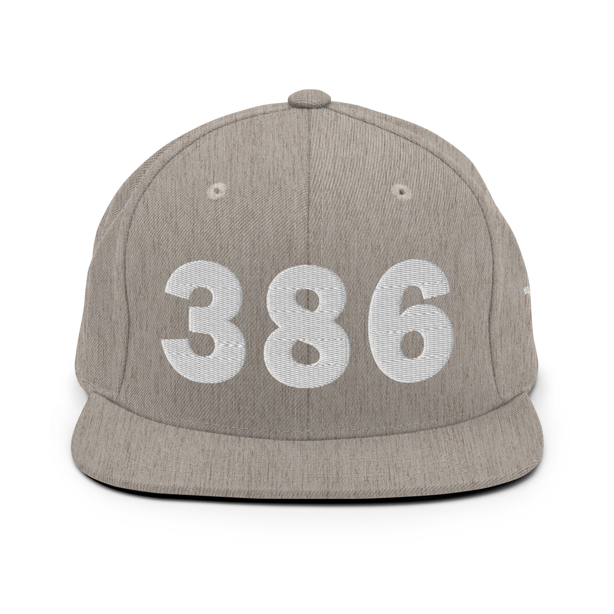 386 Area Code Snapback Hat