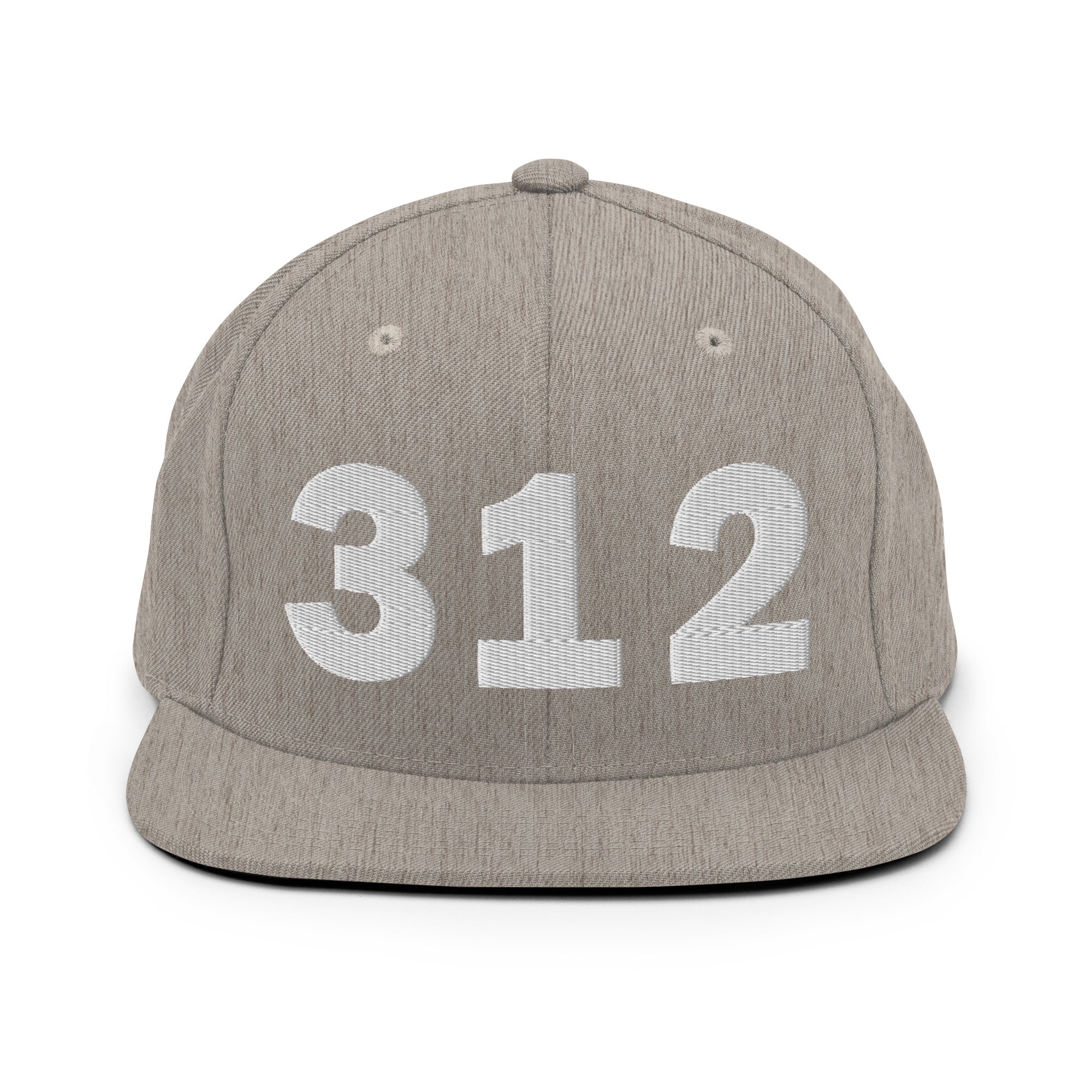 312 Area Code Snapback Hat