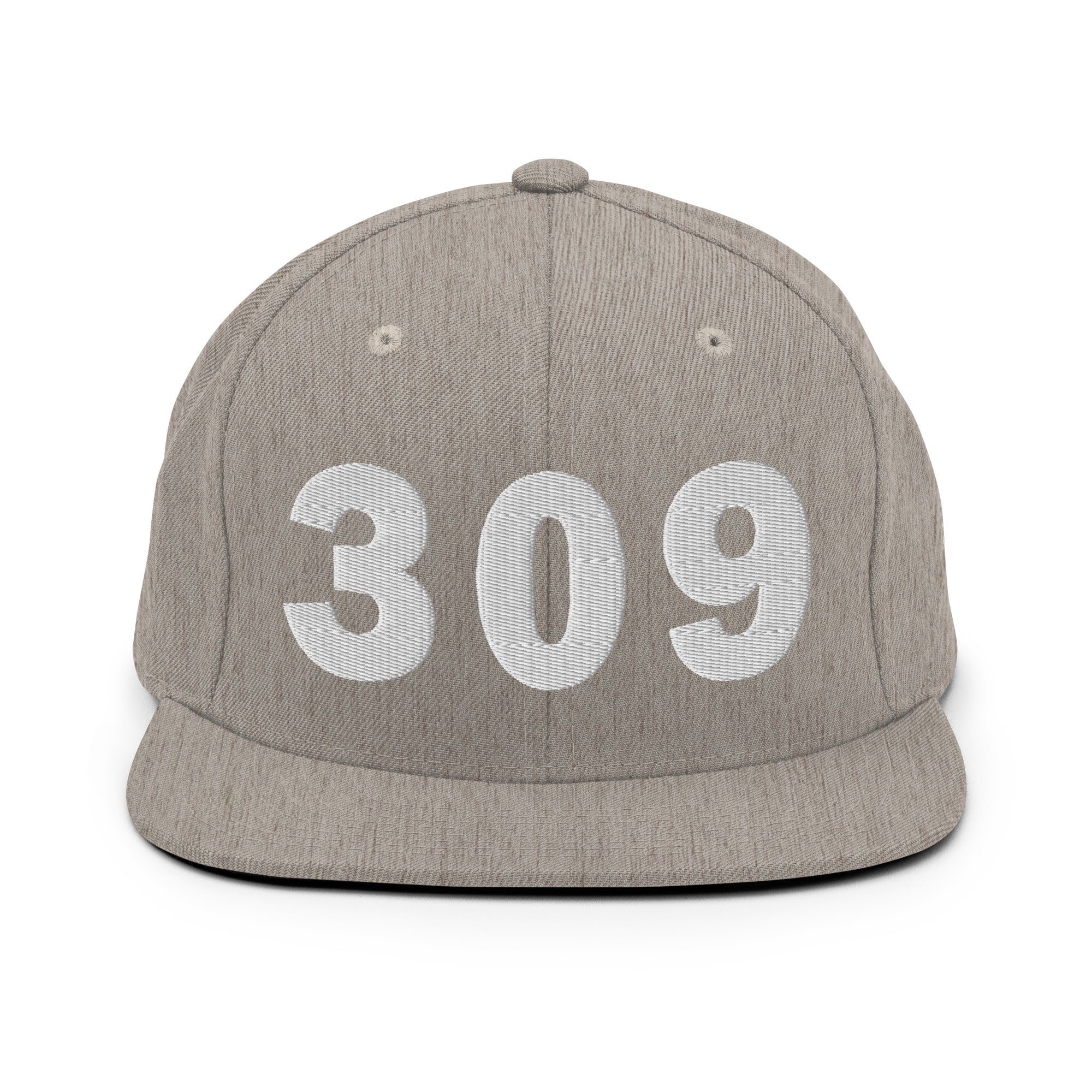 309 Area Code Snapback Hat