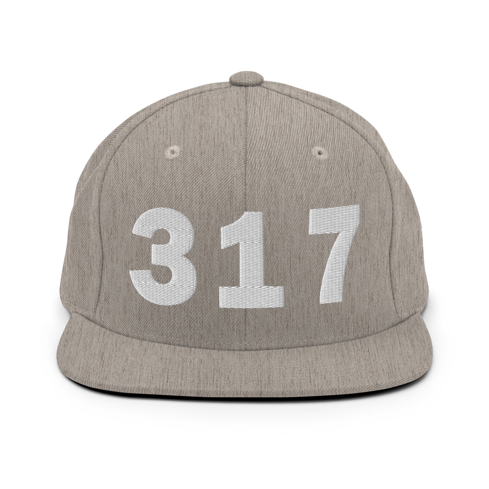 317 Area Code Snapback Hat