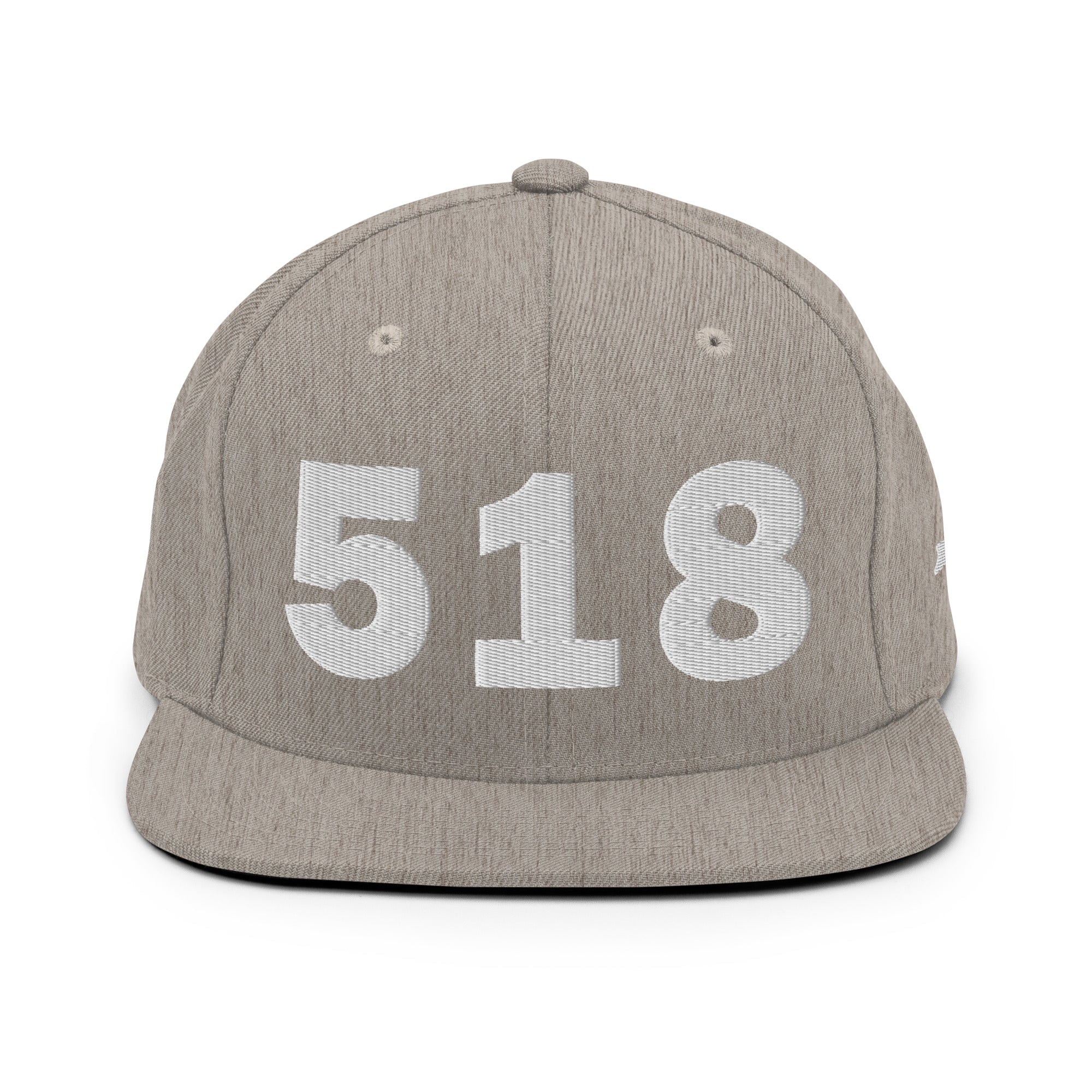 518 Area Code Snapback Hat