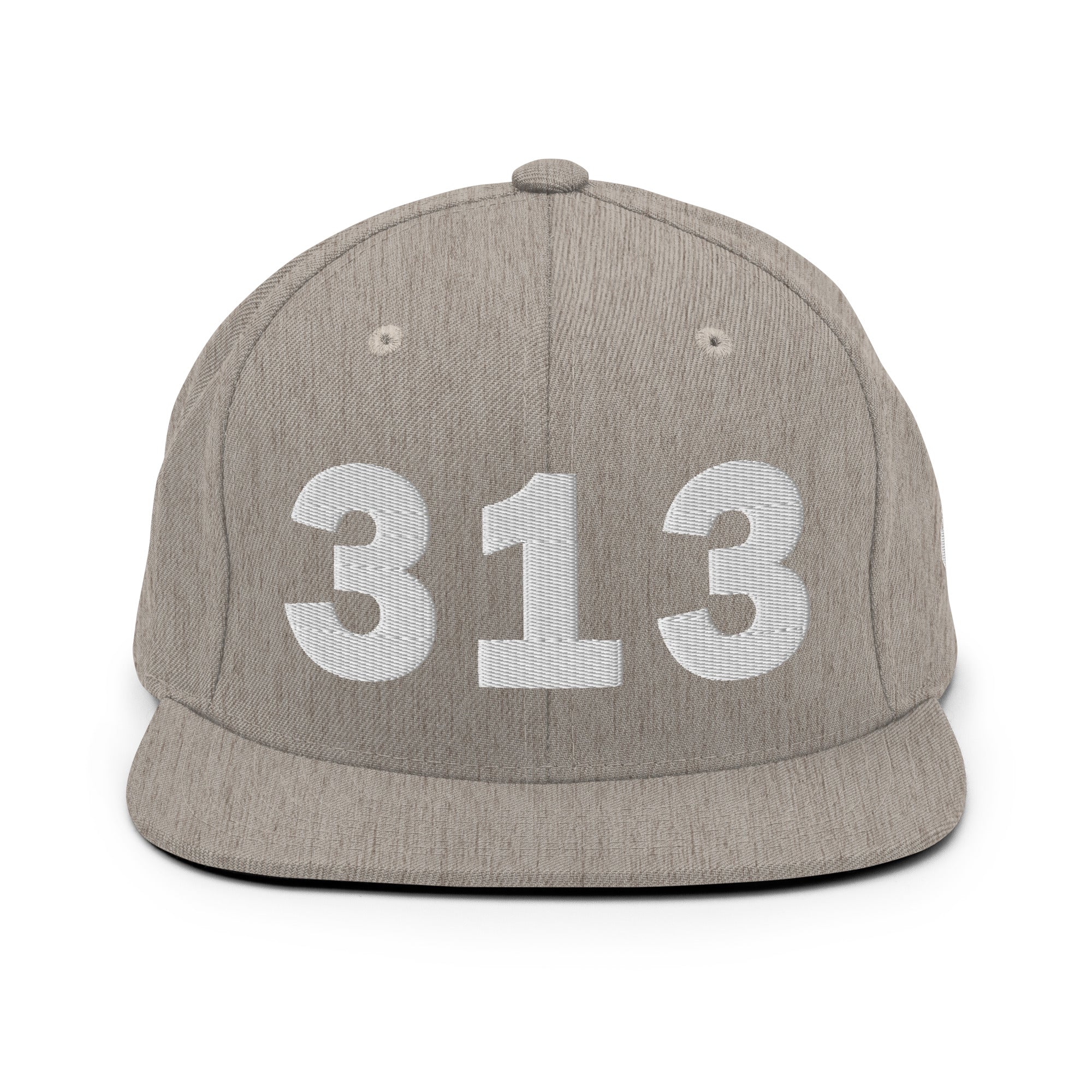 313 Area Code Snapback Hat
