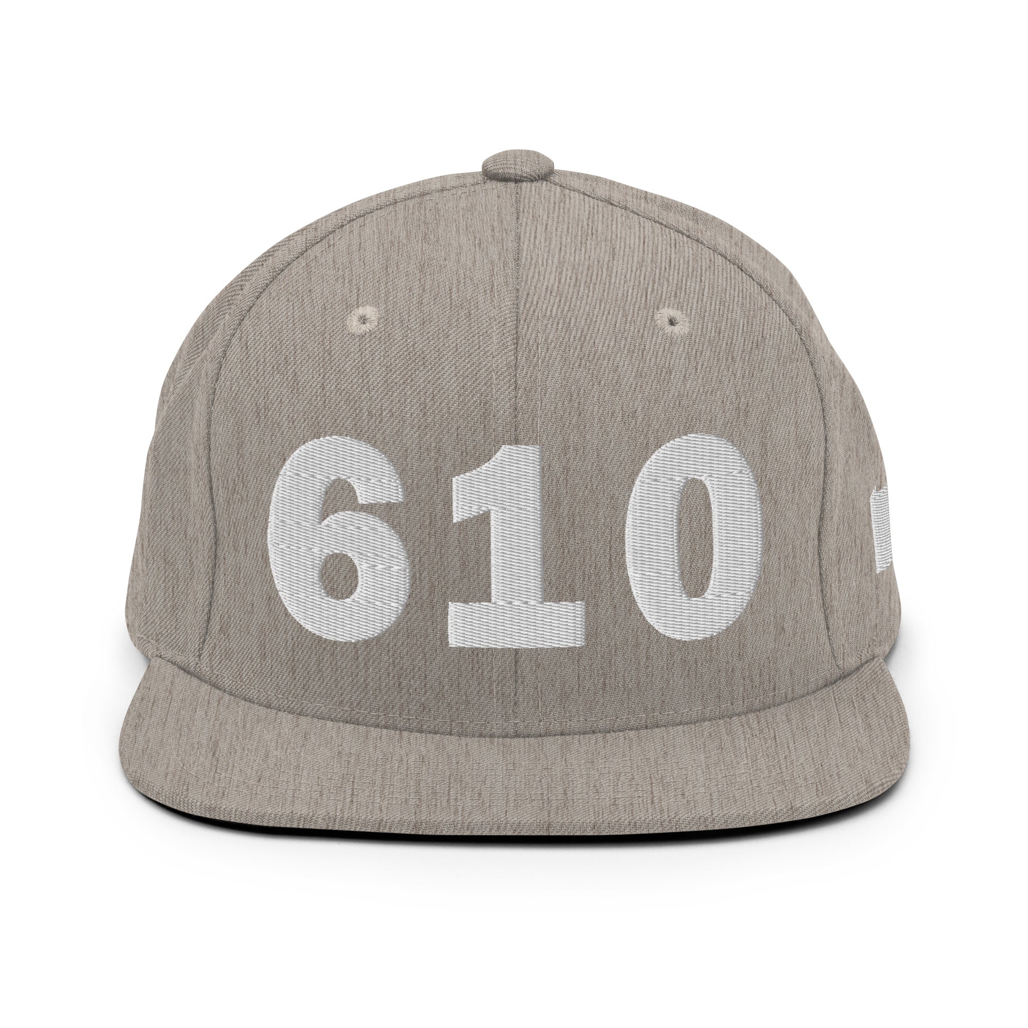 610 Area Code Snapback Hat
