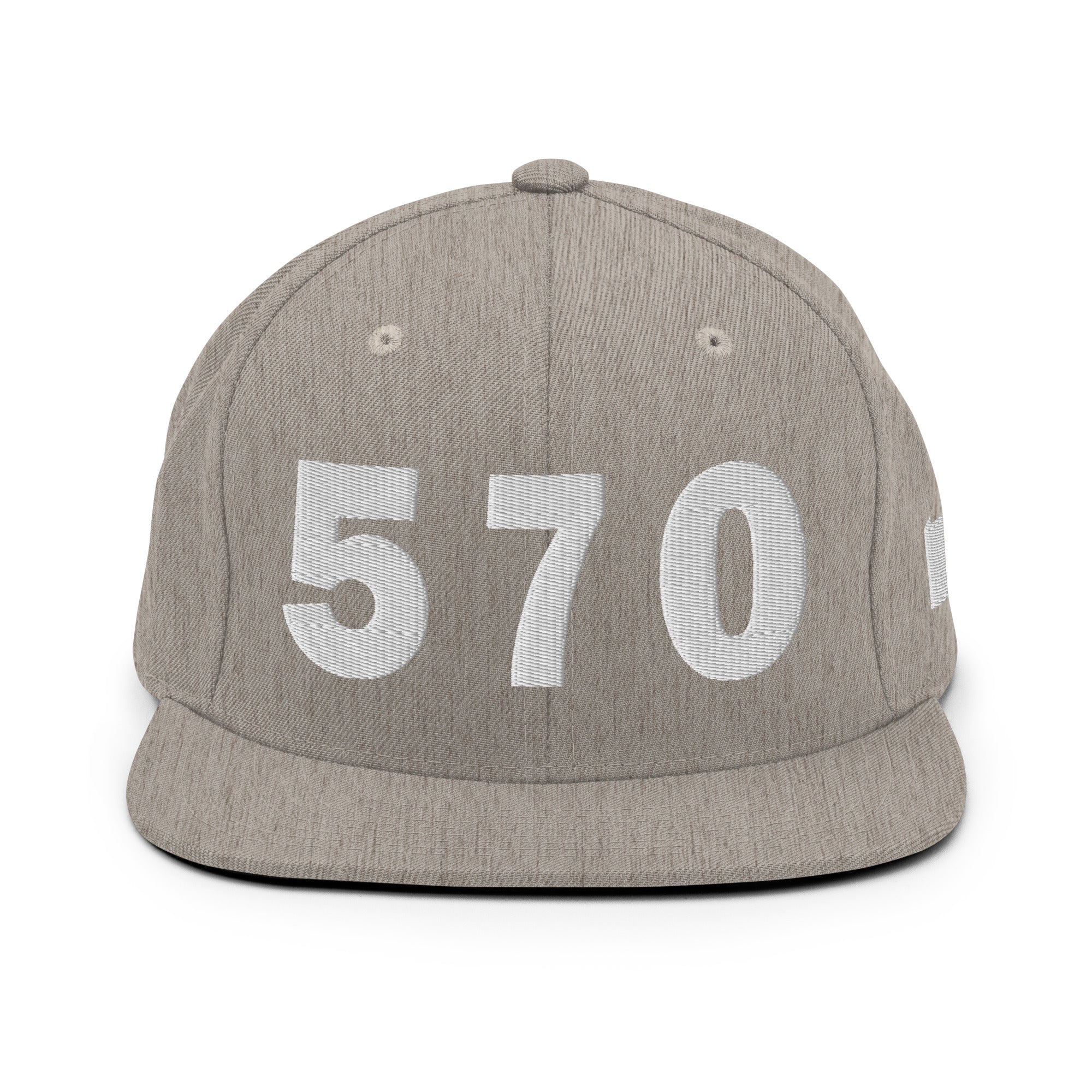 570 Area Code Snapback Hat