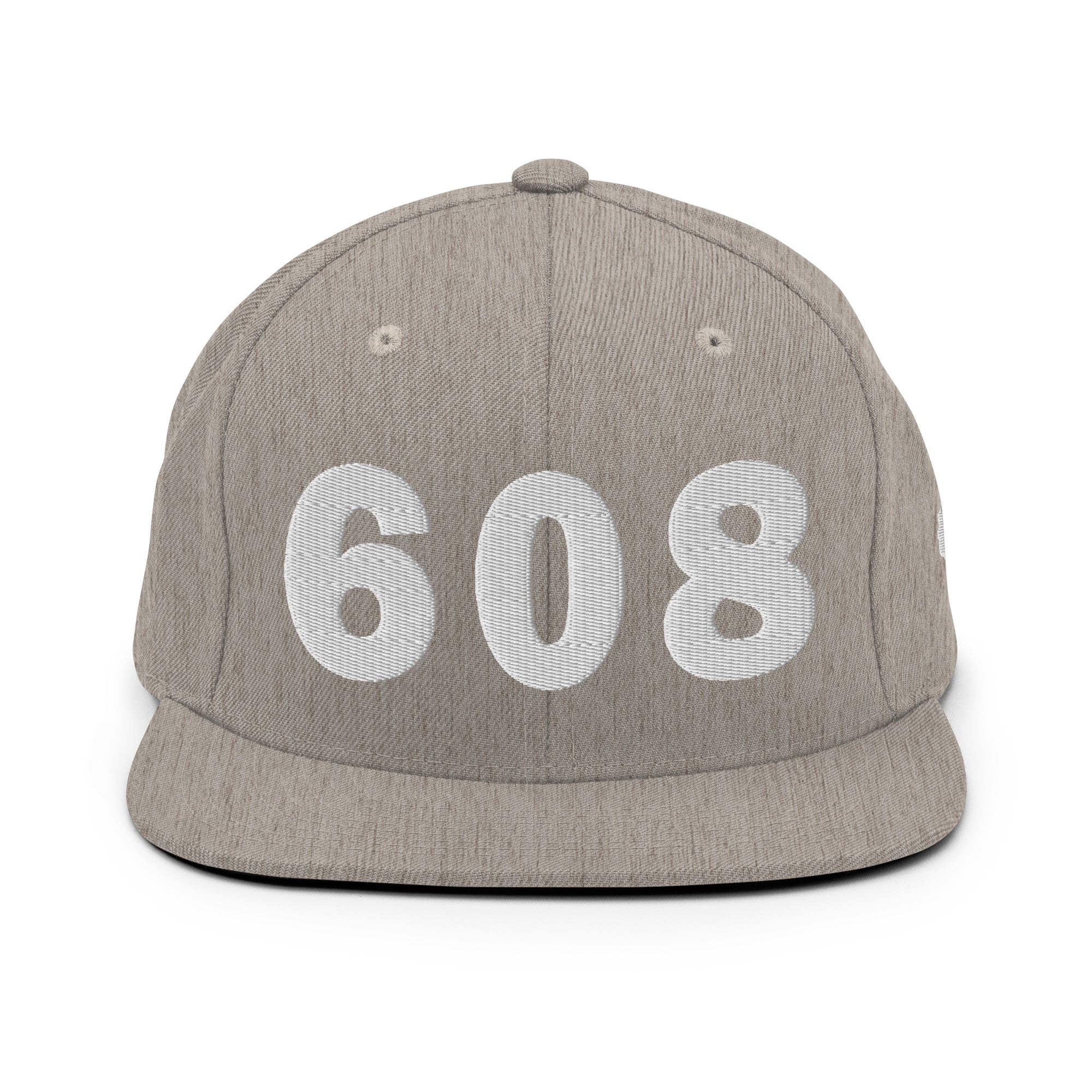 608 Area Code Snapback Hat